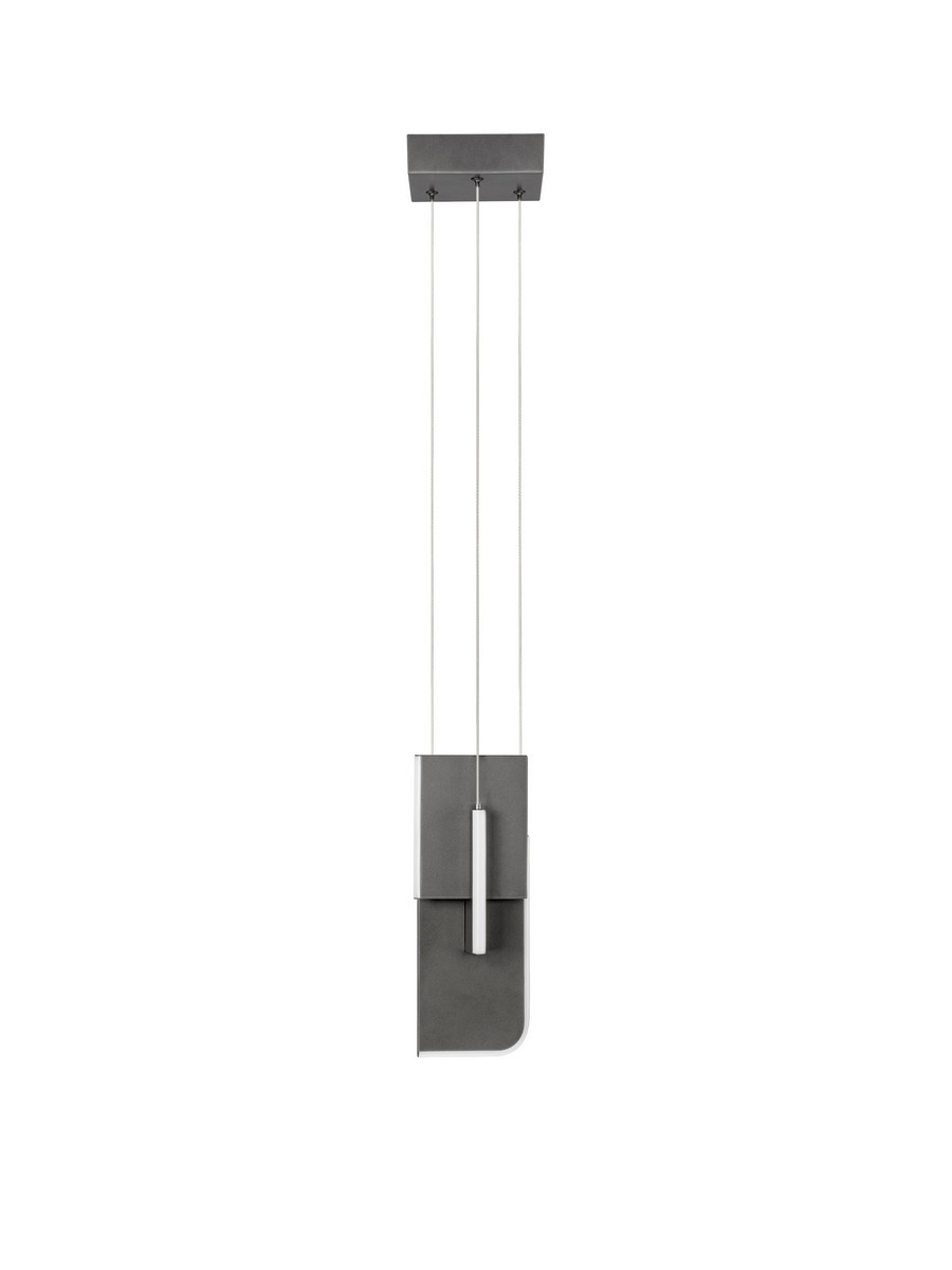 Luces Exclusivas ALBAIDA Lampa Wisząca LED 11W 464lm 3000K metal/akryl szary i odcienie szarości LE45720