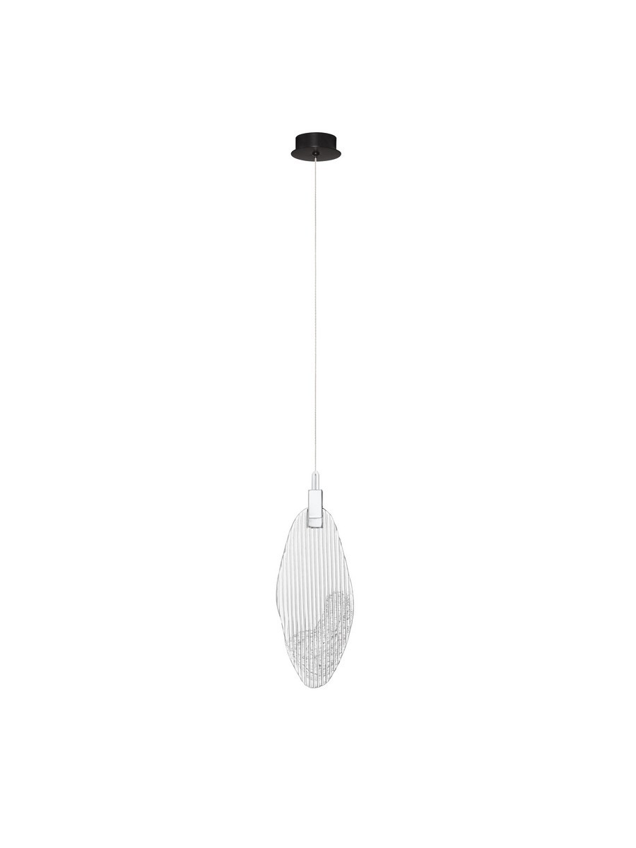Luces Exclusivas ROALES Lampa Wisząca LED 3W 85lm 3000K stal/szkło czarny LE46143