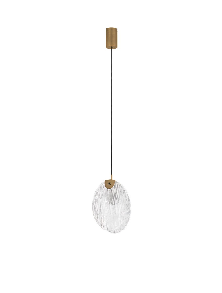 Luces Exclusivas CONSUEGRA Lampa Wisząca LED 2W 130lm 3000K stal/szkło złoty i odcienie złota LE46001