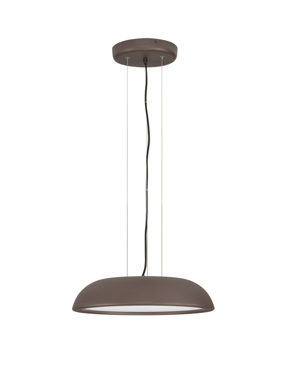 Luces Exclusivas VENCID Lampa Wisząca LED 25W 1765lm 3000K stal/aluminium/akryl brązowy i odcienie brązu LE46216