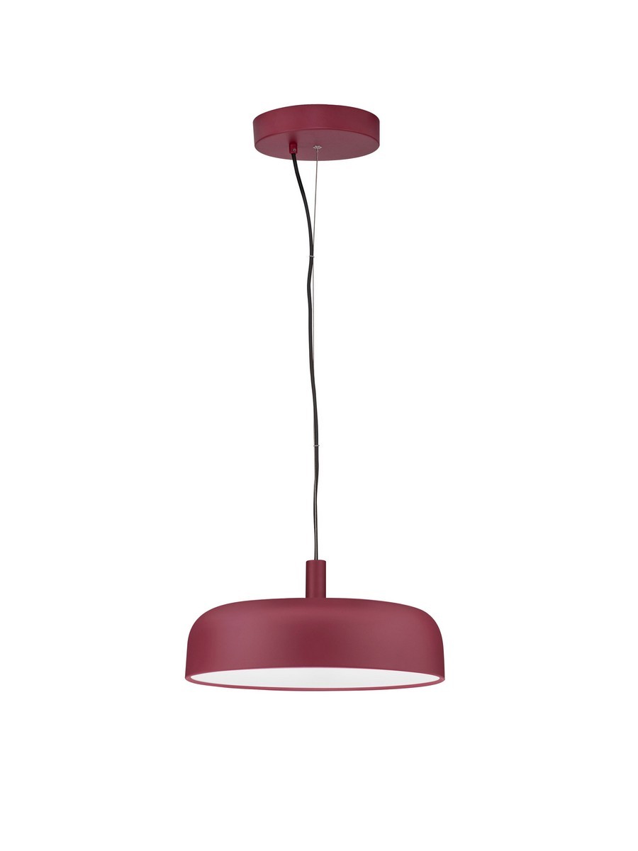 Luces Exclusivas DORRIA Lampa Wisząca LED 27W 1224lm 3000K stal/aluminium/akryl czerwony LE46010