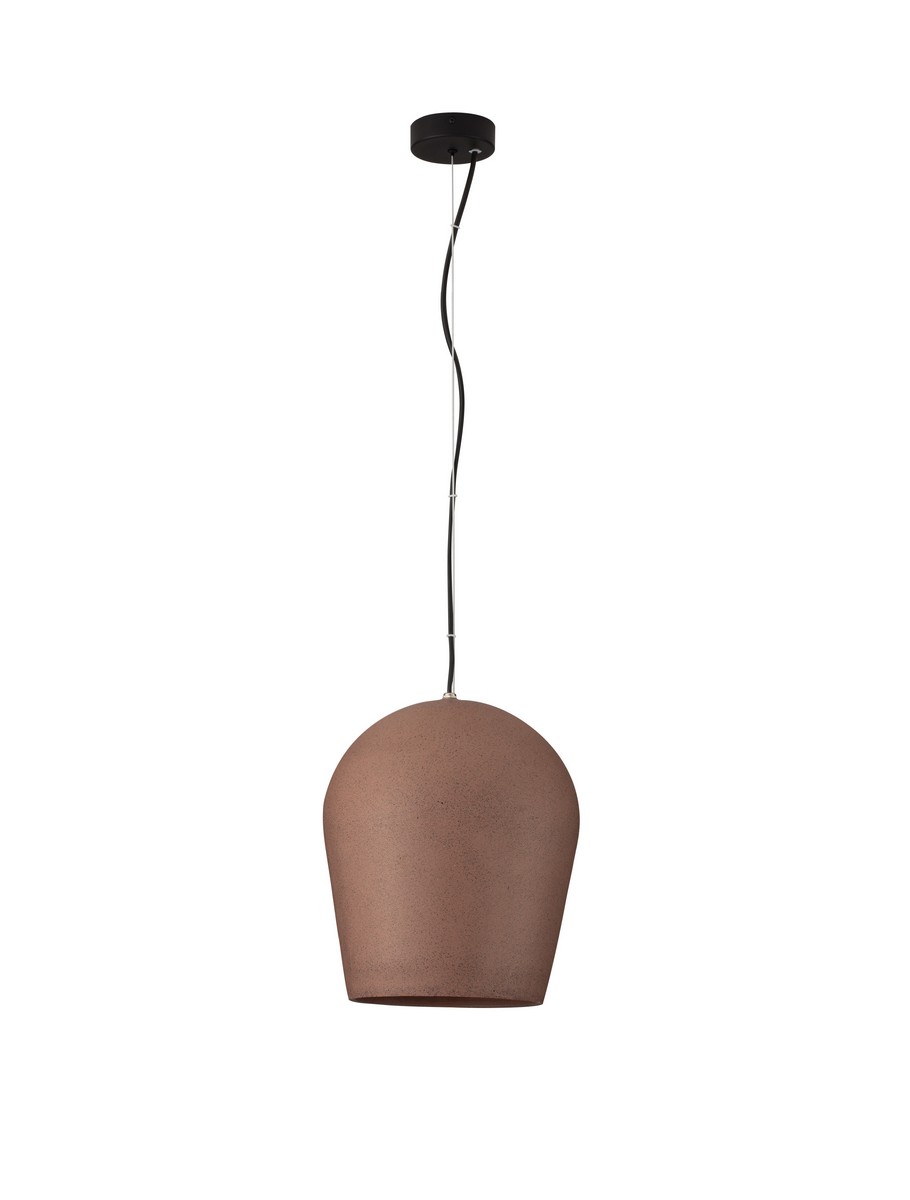 Luces Exclusivas PLONZIE Lampa Wisząca ø 29cm E27 beton czerwony LE45287