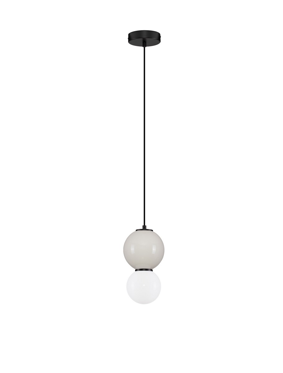 Luces Exclusivas JORELIA Lampa Wisząca ø 15cm LED 4W 240lm 3000K porcelana/szkło szary i odcienie szarości LE45254
