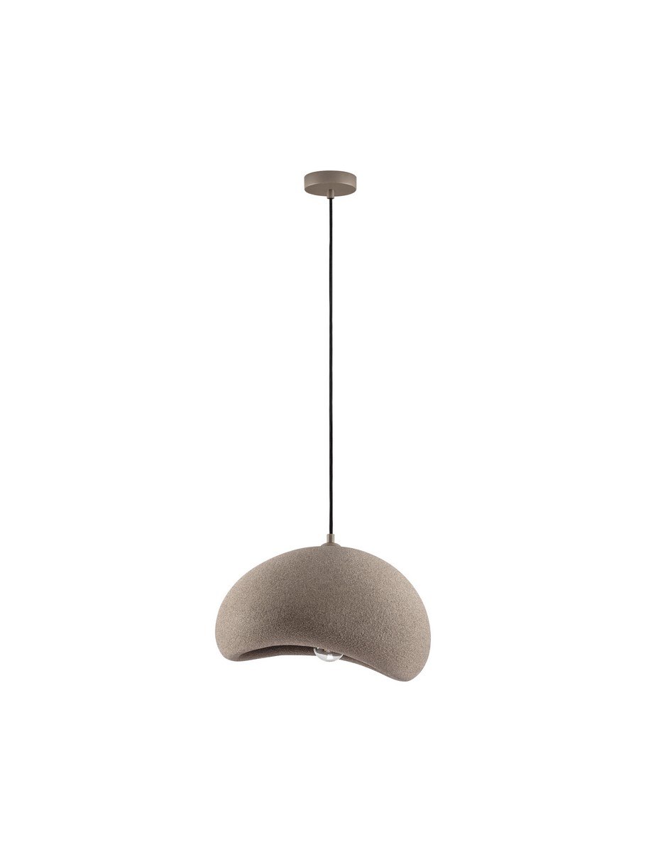Luces Exclusivas PALINZA Lampa Wisząca E27 poliuretan/żywica brązowy i odcienie brązu LE45322