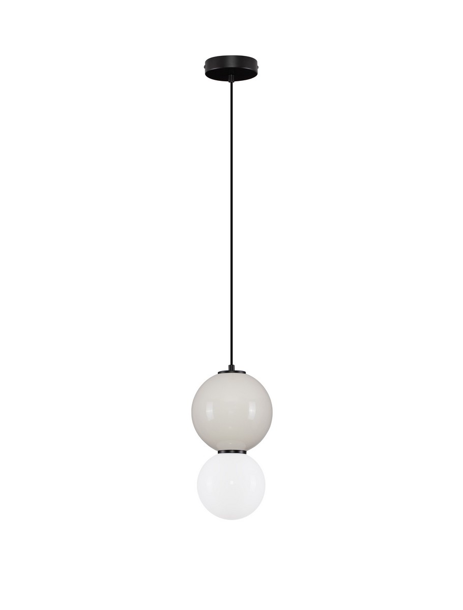 Luces Exclusivas JORELIA Lampa Wisząca ø 18cm LED 6W 360lm 3000K porcelana/szkło szary i odcienie szarości LE45250