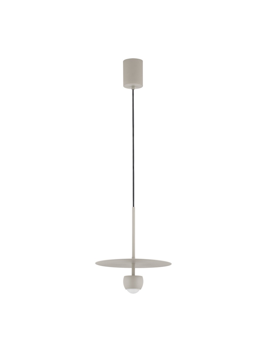 Luces Exclusivas BAILA Lampa Wisząca ø 30cm LED 8W 590lm 3000K aluminium/stal beżowy LE44535