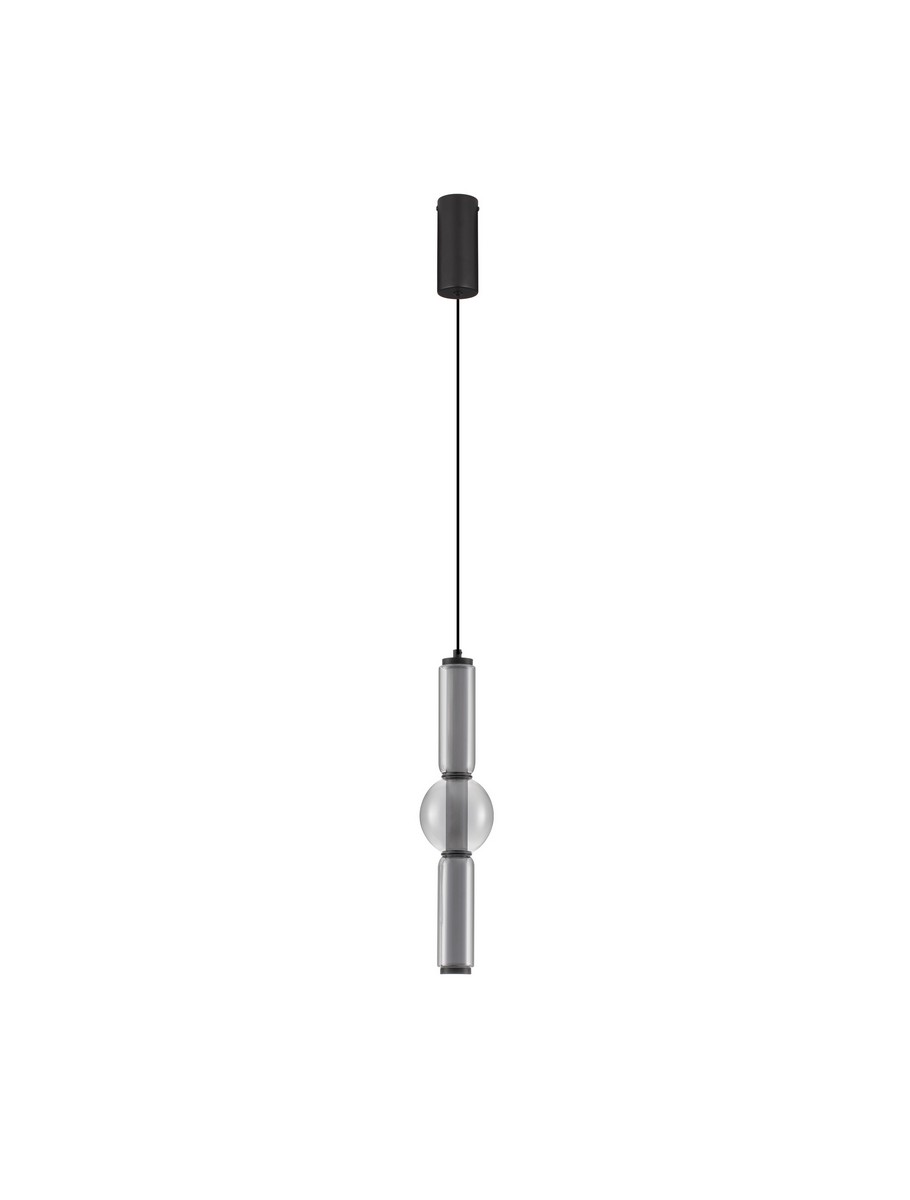 Luces Exclusivas GLORICA Lampa Wisząca ø 12cm LED 15W 825lm 3000K metal/szkło szary i odcienie szarości LE45192