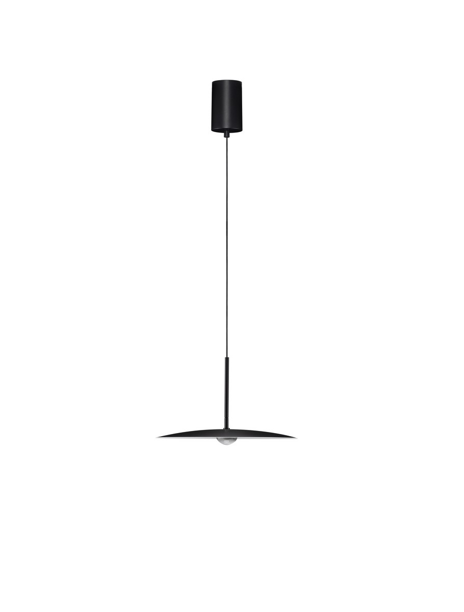 Luces Exclusivas JONTILA Lampa Wisząca ø 35cm LED 8W 689lm 3000K aluminium/stal czarny LE45436