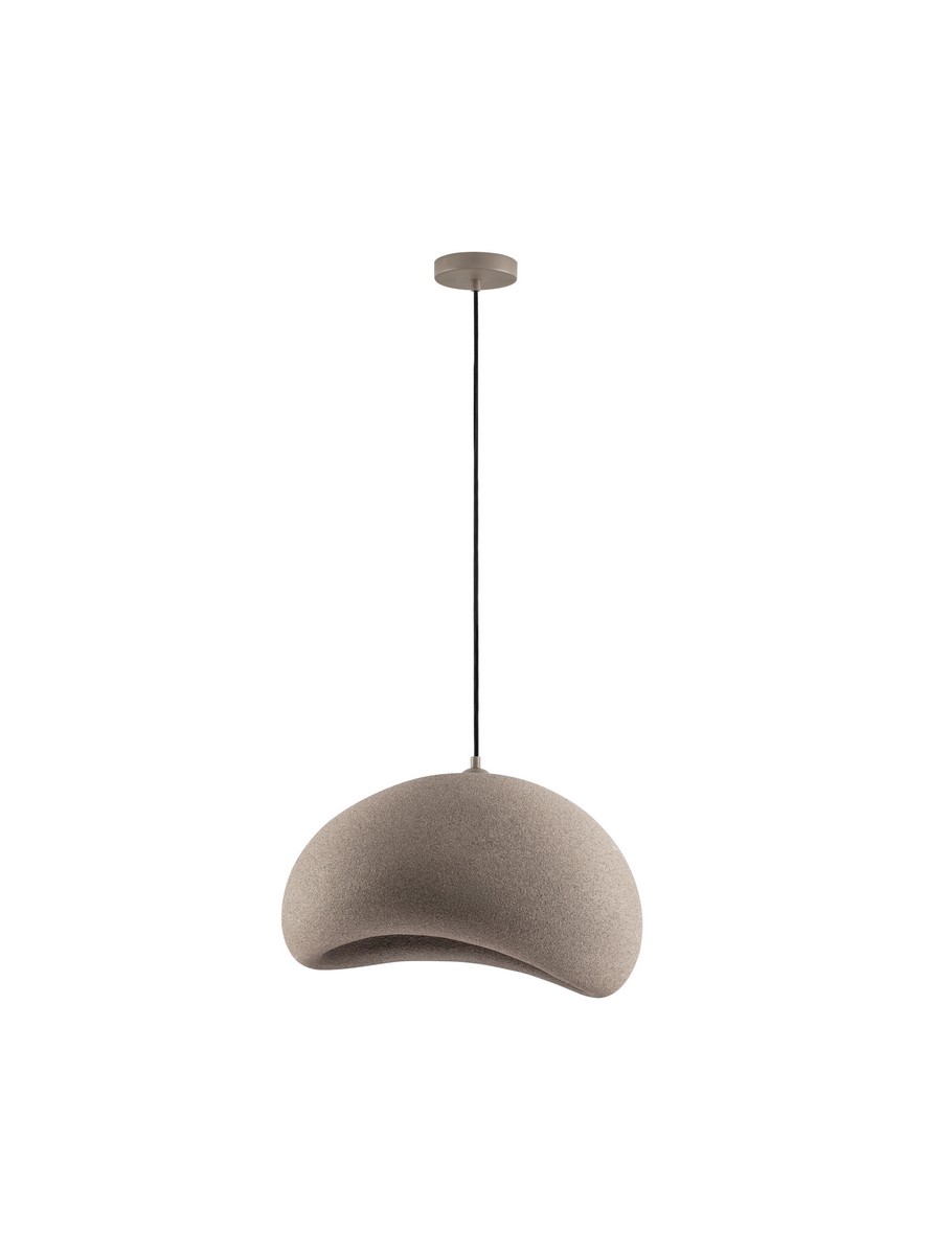 Luces Exclusivas PALINZA Lampa Wisząca E27 poliuretan/żywica brązowy i odcienie brązu LE45323