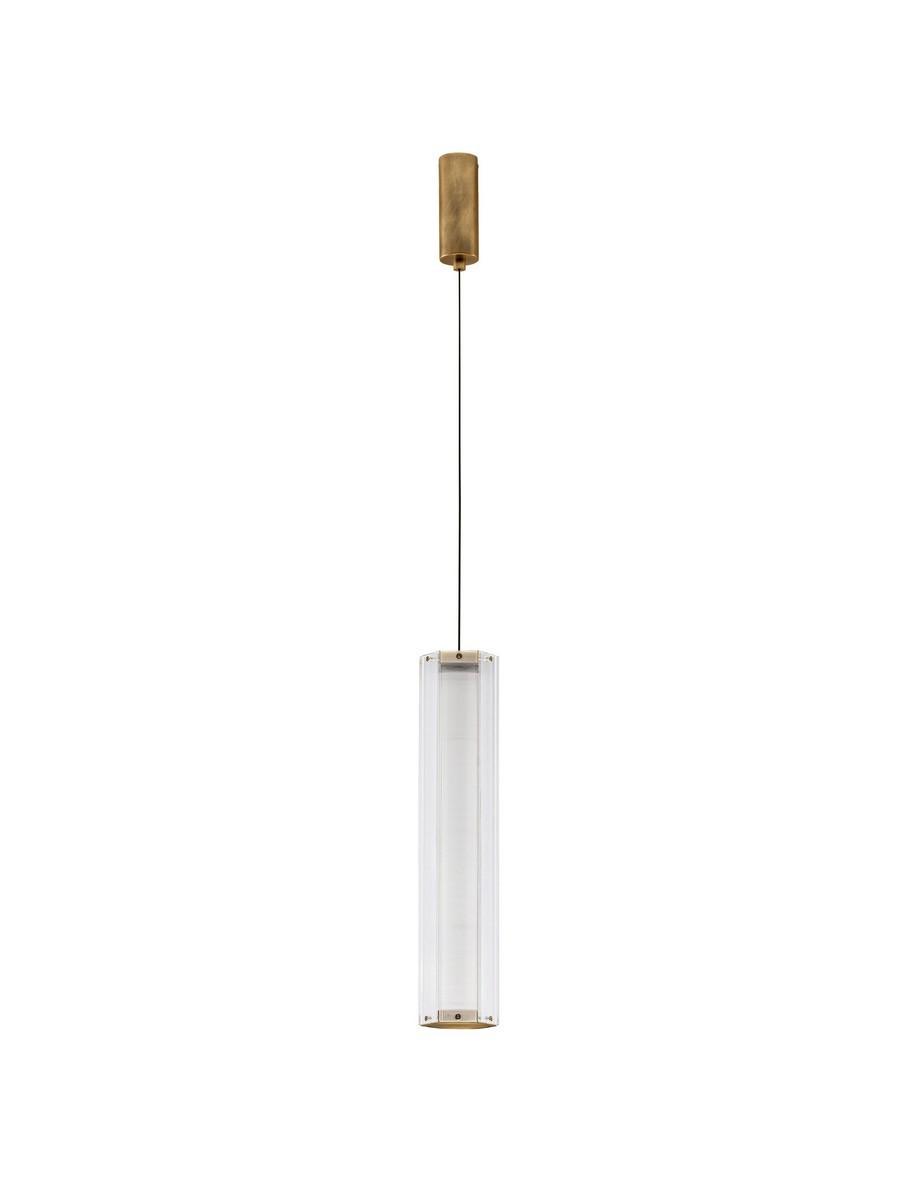 Luces Exclusivas TORREV Lampa Wisząca LED 12W 660lm 3000K stal/szkło złoty i odcienie złota LE46198