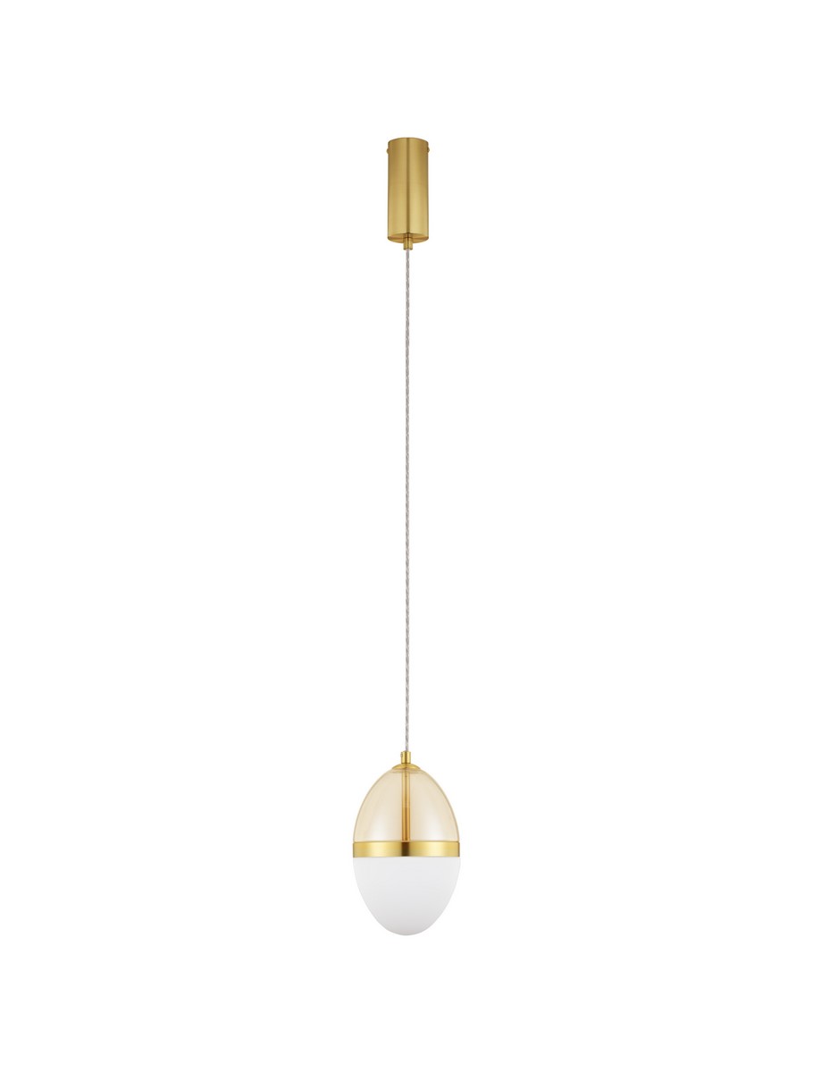 Luces Exclusivas ARENA Lampa Wisząca ø 12cm LED 20W 2151lm 3000K szkło/metal złoty i odcienie złota LE44329