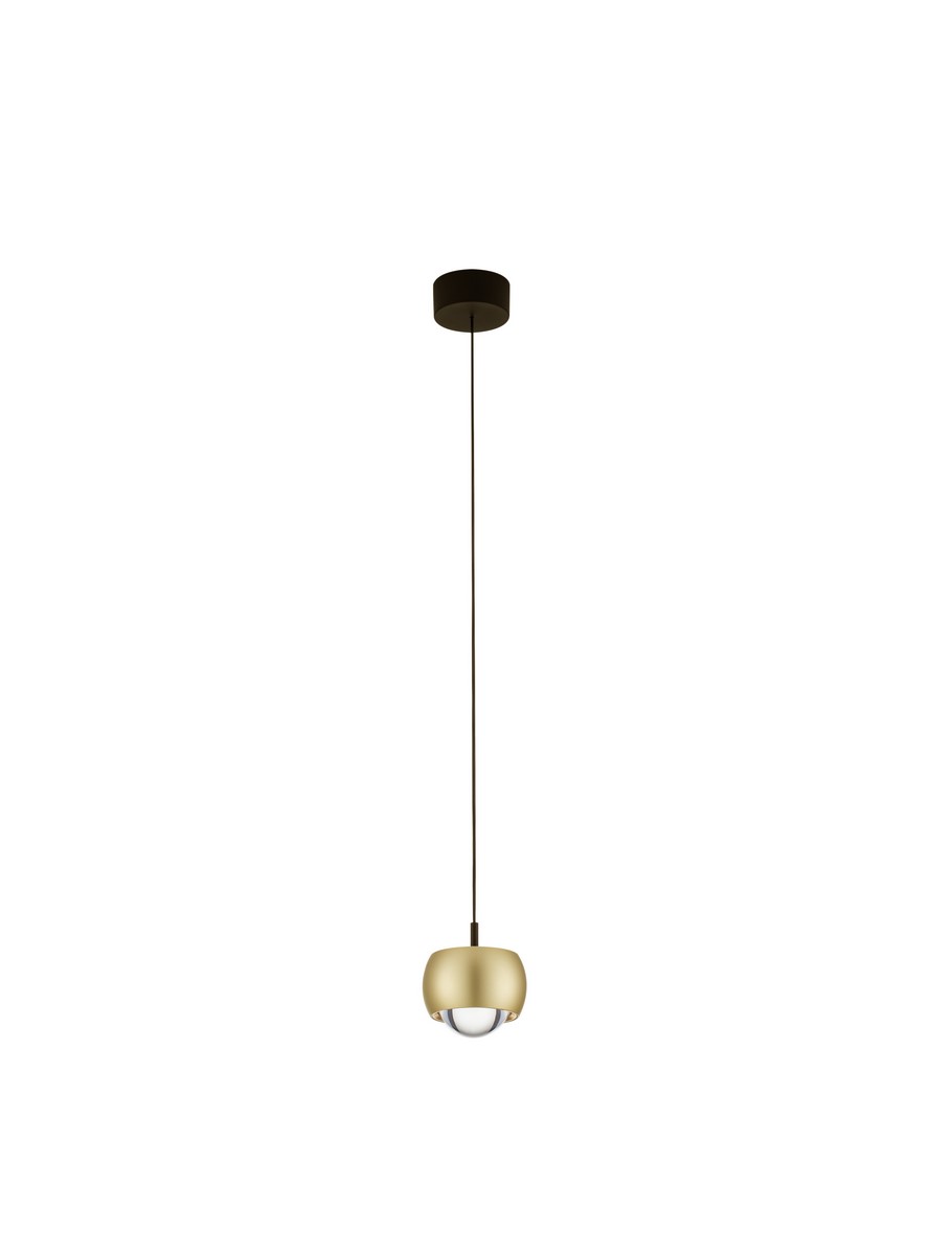Luces Exclusivas LIMA Lampa Wisząca LED 13W 922lm 3000K aluminium/akryl złoty i odcienie złota LE44285