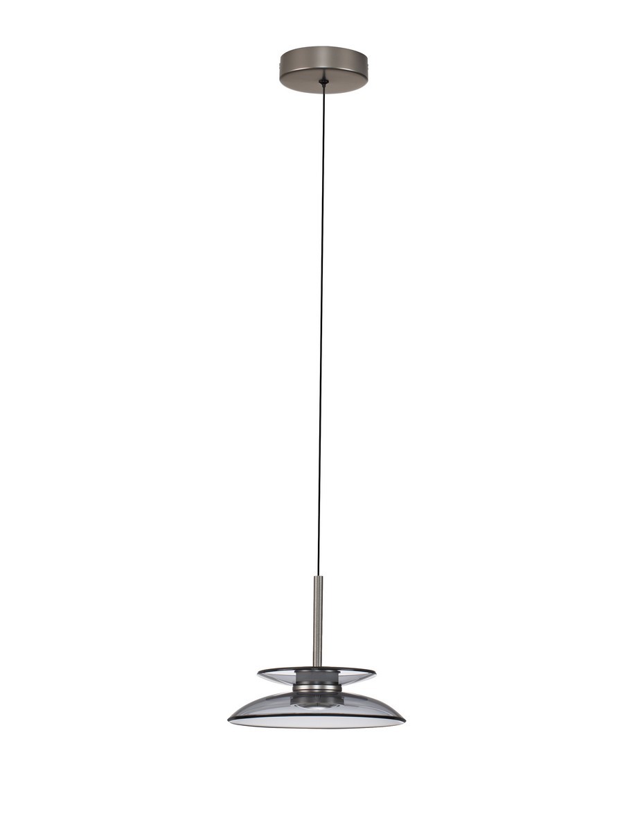 Luces Exclusivas HUANUCO Lampa Wisząca LED 10W 543lm 3000K aluminium/szkło szary i odcienie szarości LE46073