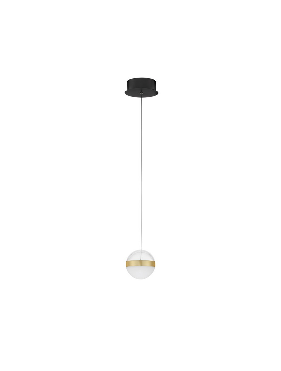 Luces Exclusivas ARTEIXO Lampa Wisząca LED 9W 398lm 3000K stal/szkło/akryl złoty i odcienie złota LE45872