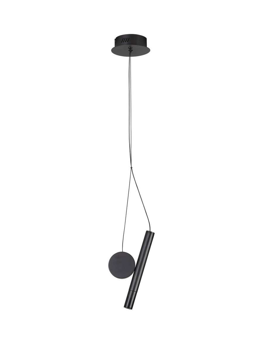 Luces Exclusivas ARACENA Lampa Wisząca LED 2W 137lm 3000K aluminium/metal czarny LE45827
