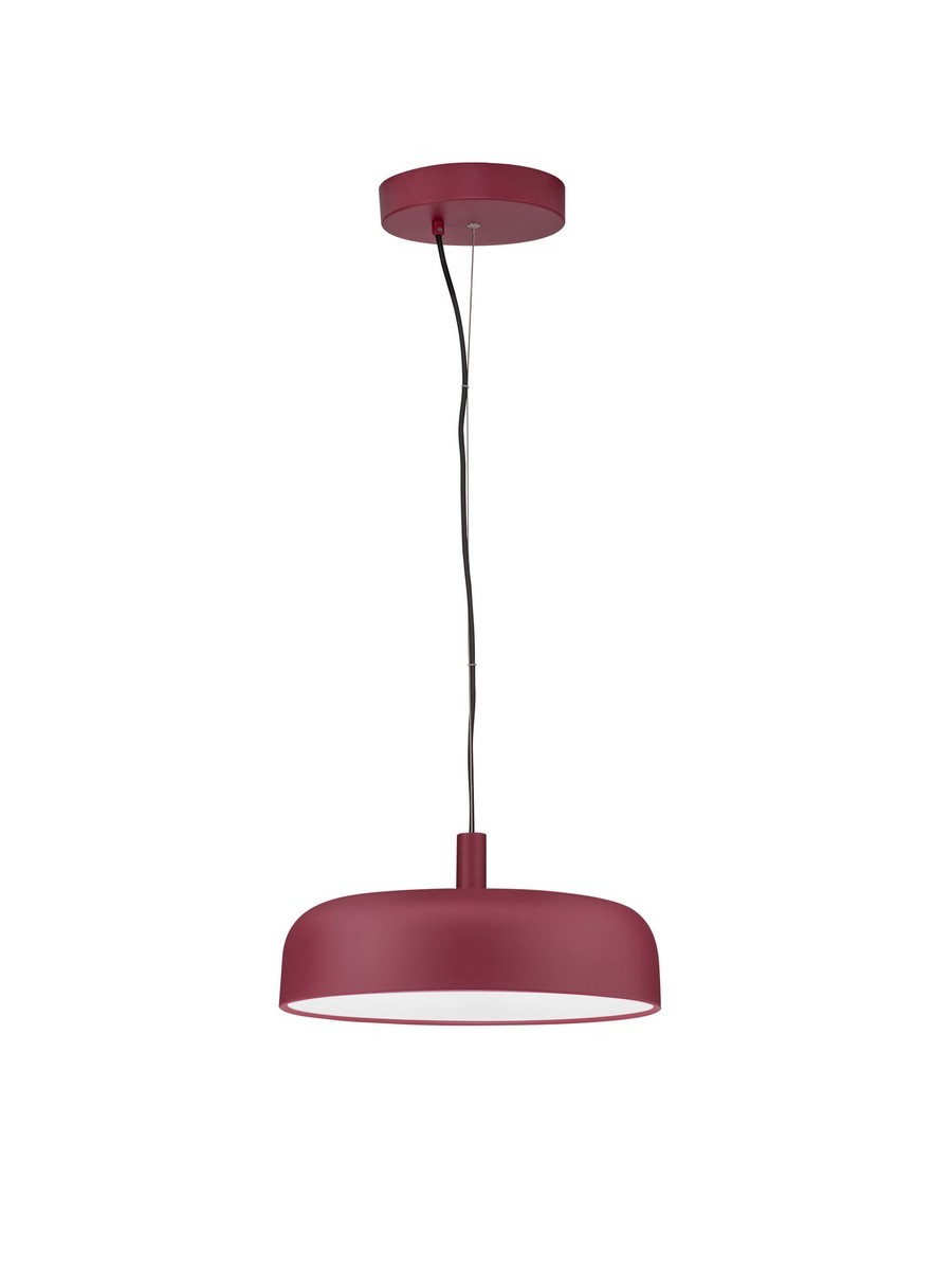 Luces Exclusivas DORRIA Lampa Wisząca LED 27W 1224lm 2700K stal/aluminium/akryl czerwony LE46011