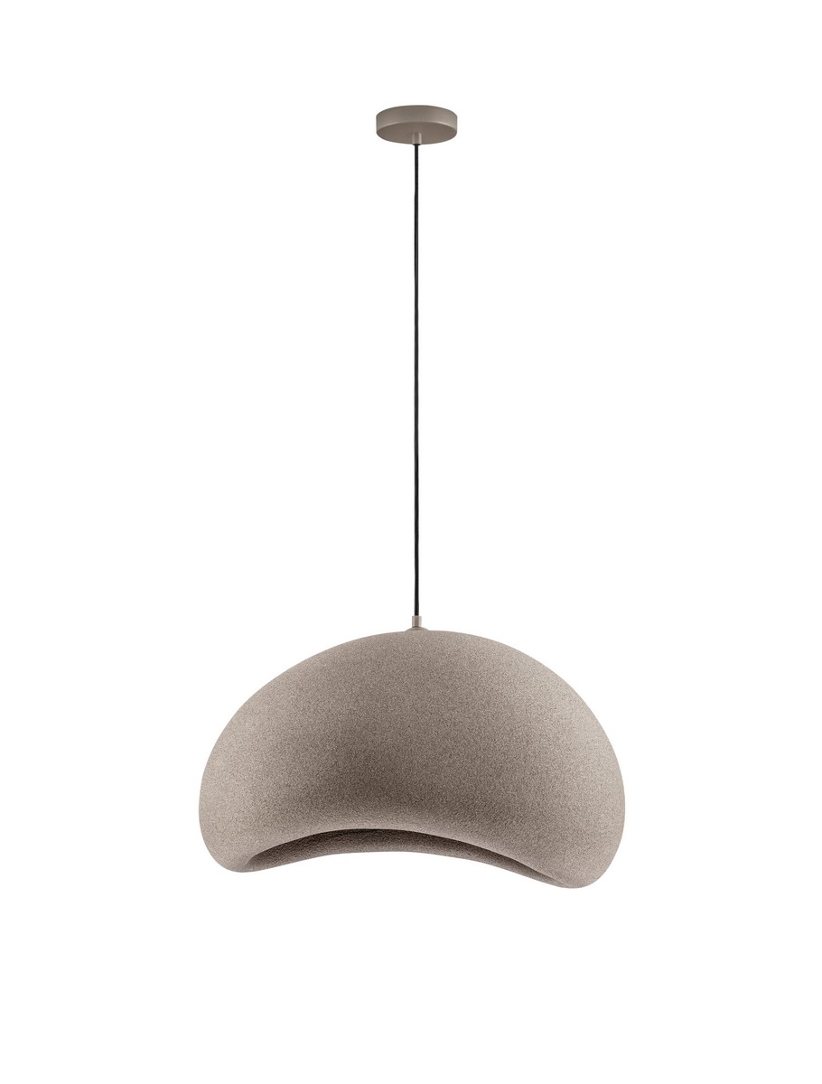 Luces Exclusivas PALINZA Lampa Wisząca E27 poliuretan/żywica brązowy i odcienie brązu LE45324