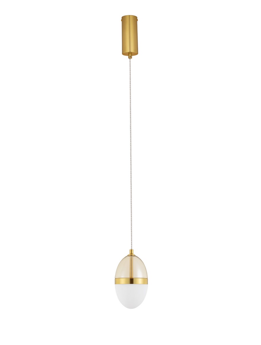 Luces Exclusivas ARENA Lampa Wisząca ø 15cm LED 13W 1446lm 3000K szkło/metal złoty i odcienie złota LE44330