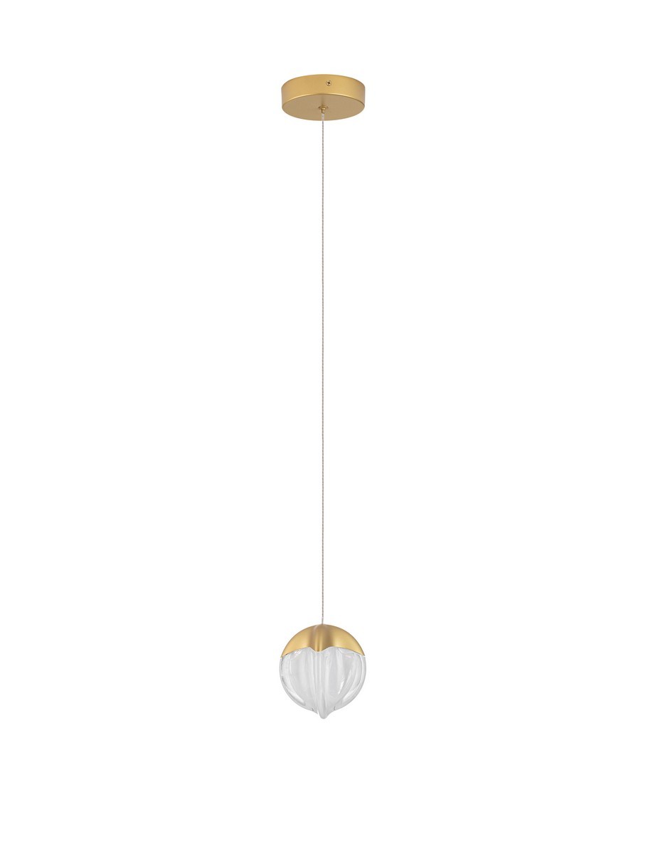 Luces Exclusivas ALCUDIA Lampa Wisząca LED 5W 315lm 3000K aluminium/szkło złoty i odcienie złota LE45754