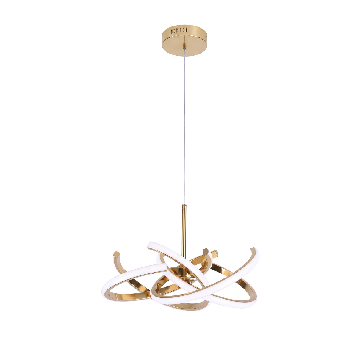 Light Prestige Lampa wisząca Spider 58 cm złota LED CCT LP-1225/1P 58 GD