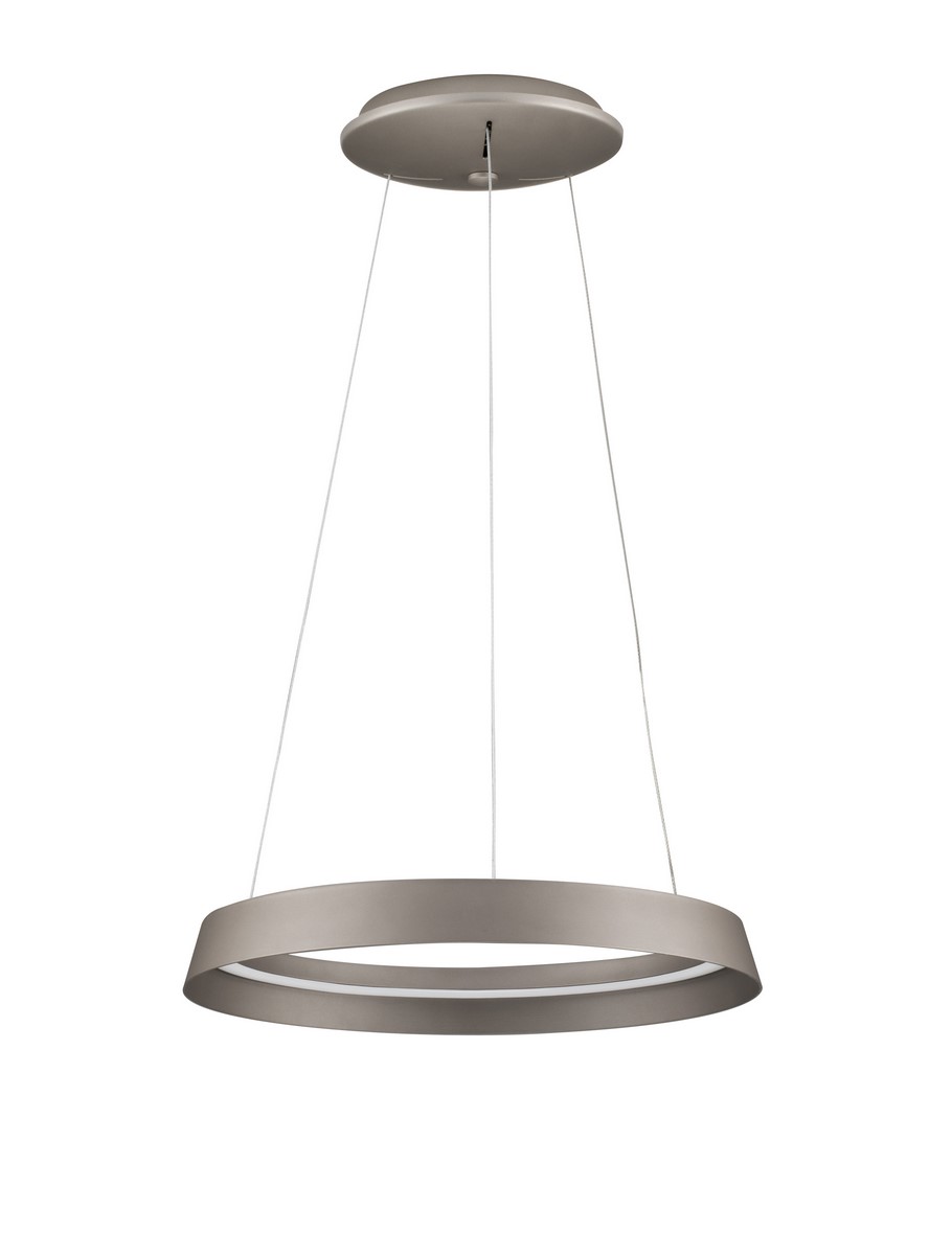 Luces Exclusivas BATALLAS Lampa Wisząca LED 38W 2564lm 2700-3000K aluminium/akryl brązowy i odcienie brązu LE44787