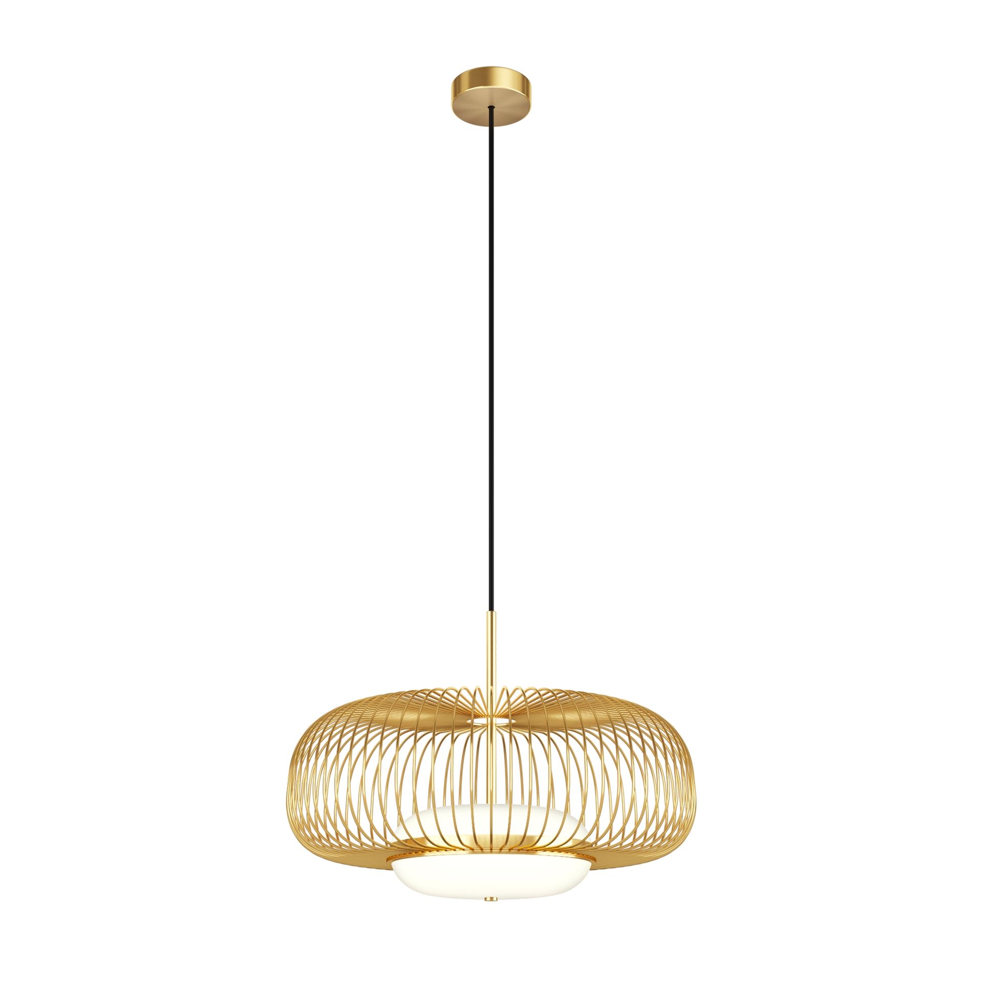Maytoni Levitation Lampa wisząca LED 500lm 3000K Mosiądz MOD376PL-L30G3K
