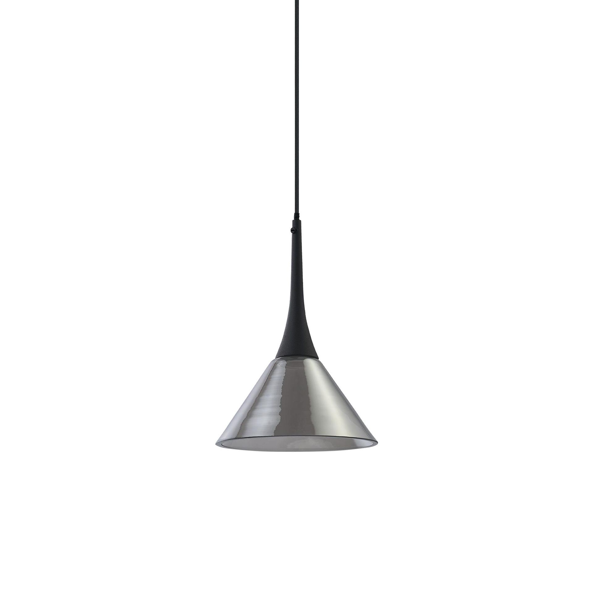 Ideal Lux Lampa Wisząca COCKTAIL LED SP FUME' Dymiony/Czarny 353630