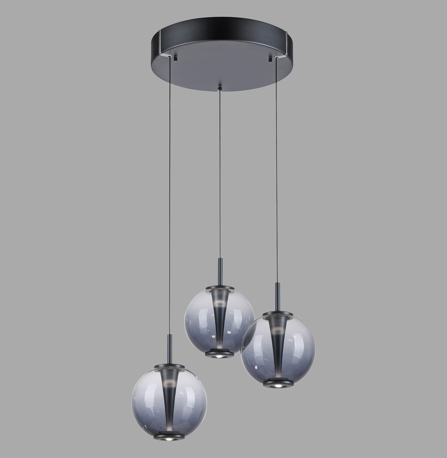 Paul Neuhaus Pure E-Infinity Lampa Wisząca Szara 2222-15