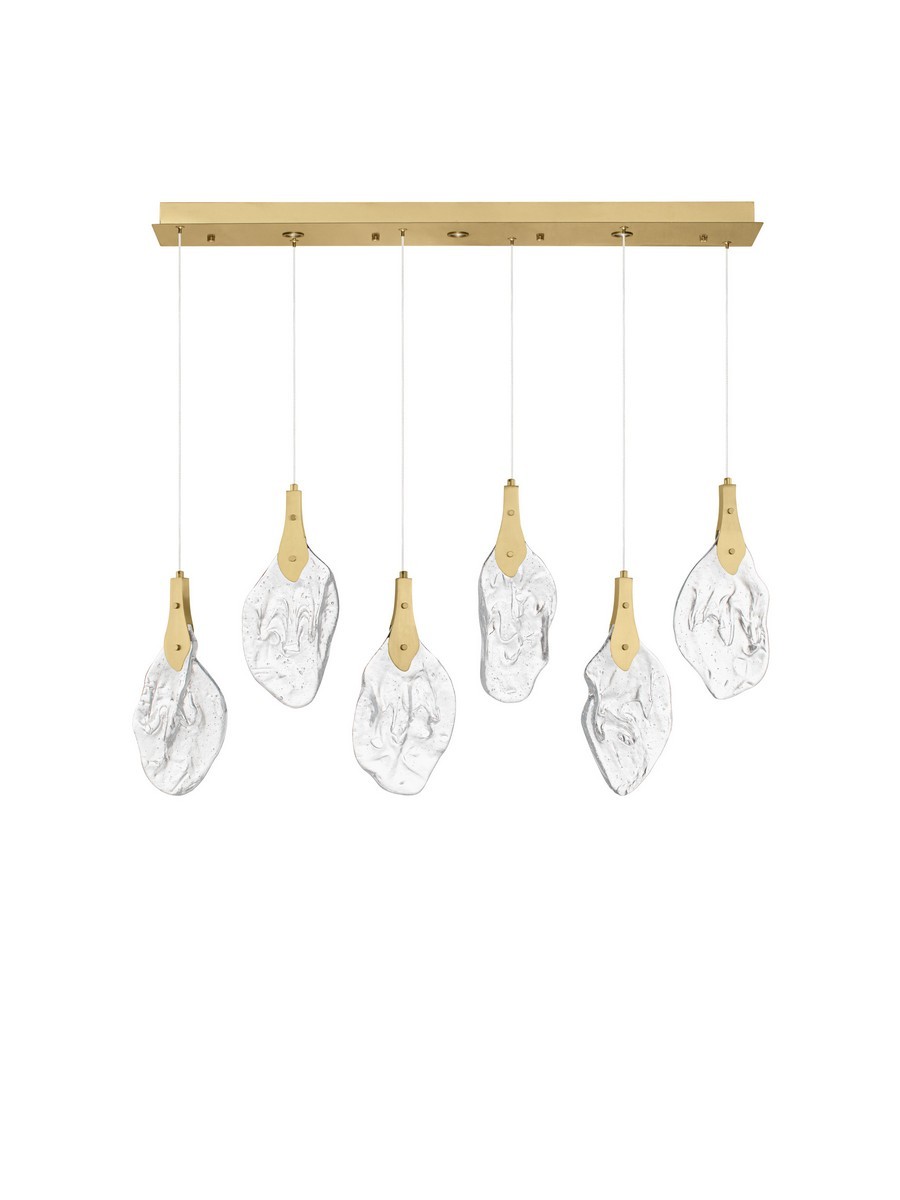 Luces Exclusivas ADEJE Lampa Wisząca LED 24W 812lm 3000K stal/szkło złoty i odcienie złota LE45703