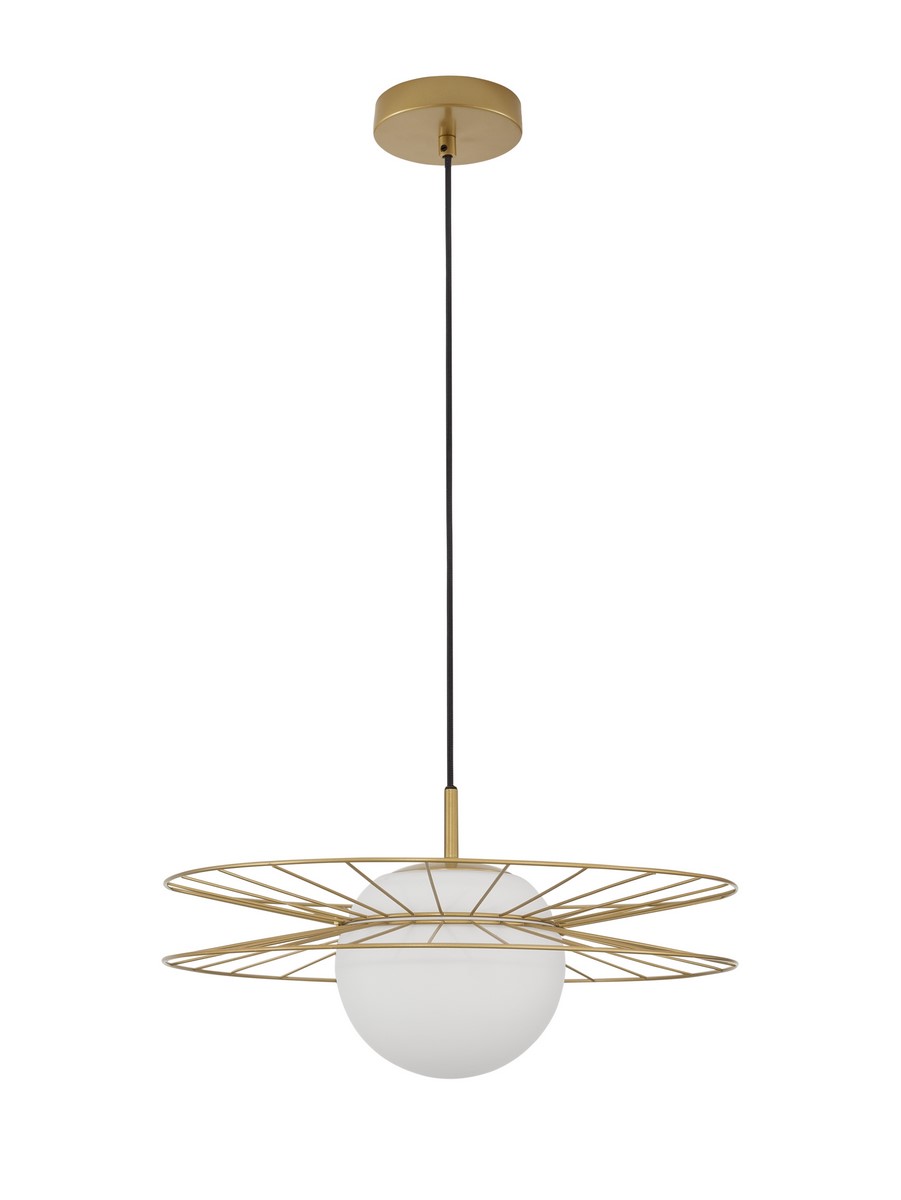Luces Exclusivas MORELOS Wisząca Nowoczesna złoty i odcienie złota 1xE27 max 12W LE42940