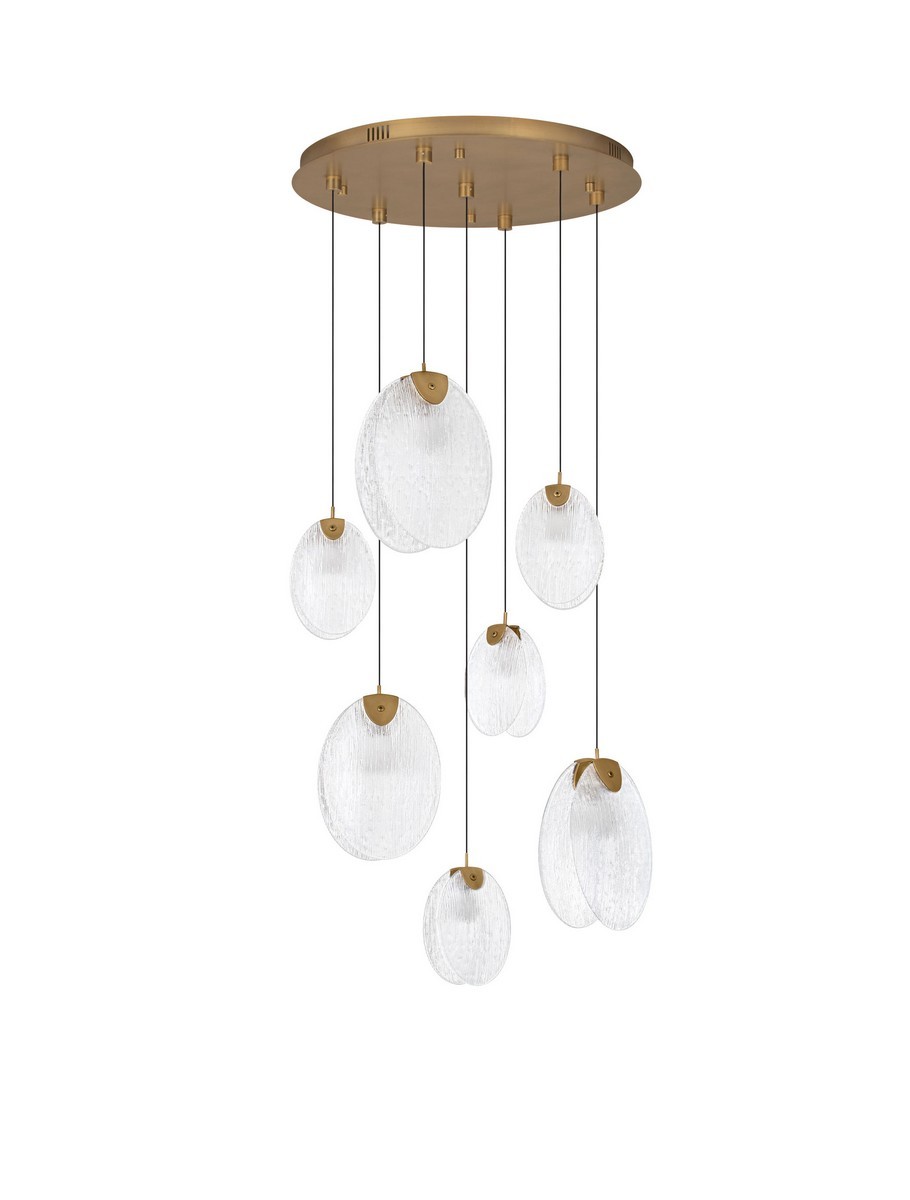 Luces Exclusivas CONSUEGRA Lampa Wisząca LED 22W 1430lm 3000K stal/szkło złoty i odcienie złota LE46005