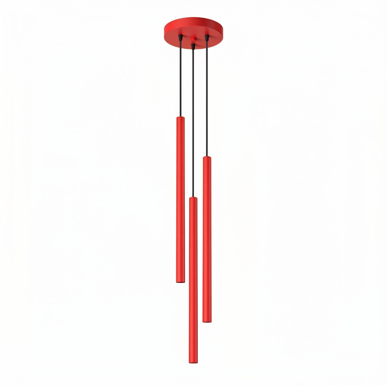 Sollux Lampa wisząca PASTELO 3P czerwona SL.2143