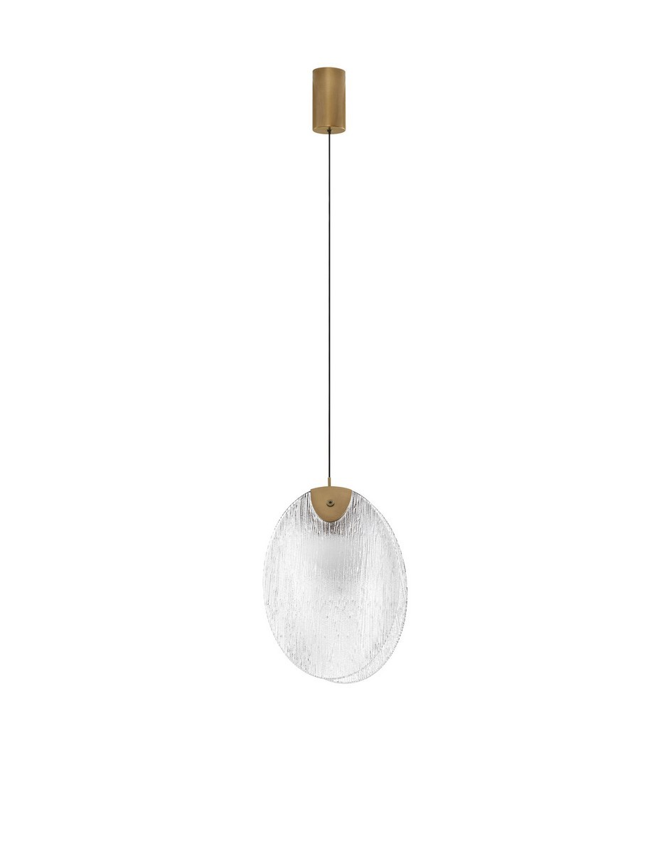Luces Exclusivas CONSUEGRA Lampa Wisząca LED 4W 260lm 3000K stal/szkło złoty i odcienie złota LE46000