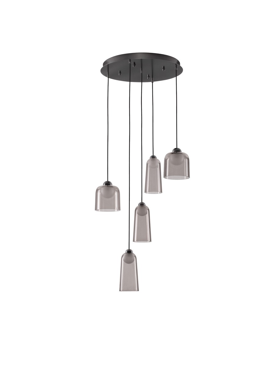 Luces Exclusivas TAVENCO Lampa Wisząca ø 45cm LED 24W 590lm 3000K stal/aluminium/szkło/akryl różowy LE45214