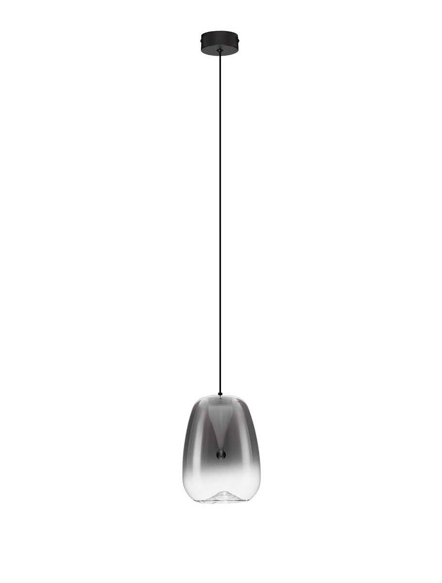Luces Exclusivas JAREVIA Lampa Wisząca ø 16cm LED 3W 120lm 3000K metal/szkło szary i odcienie szarości LE45121