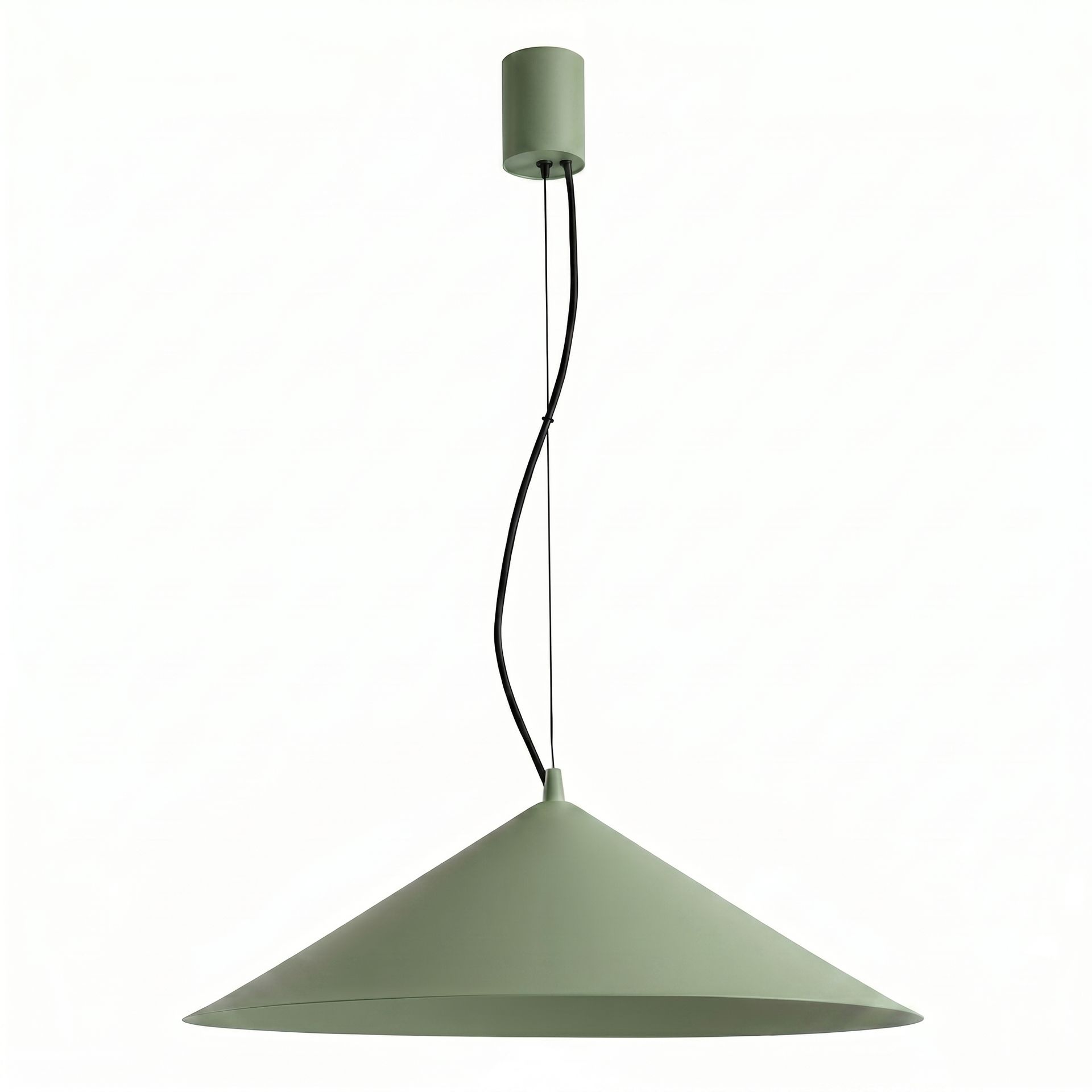 Thoro Lampa wisząca FINT zielona oliwka LED 4000K TH.973