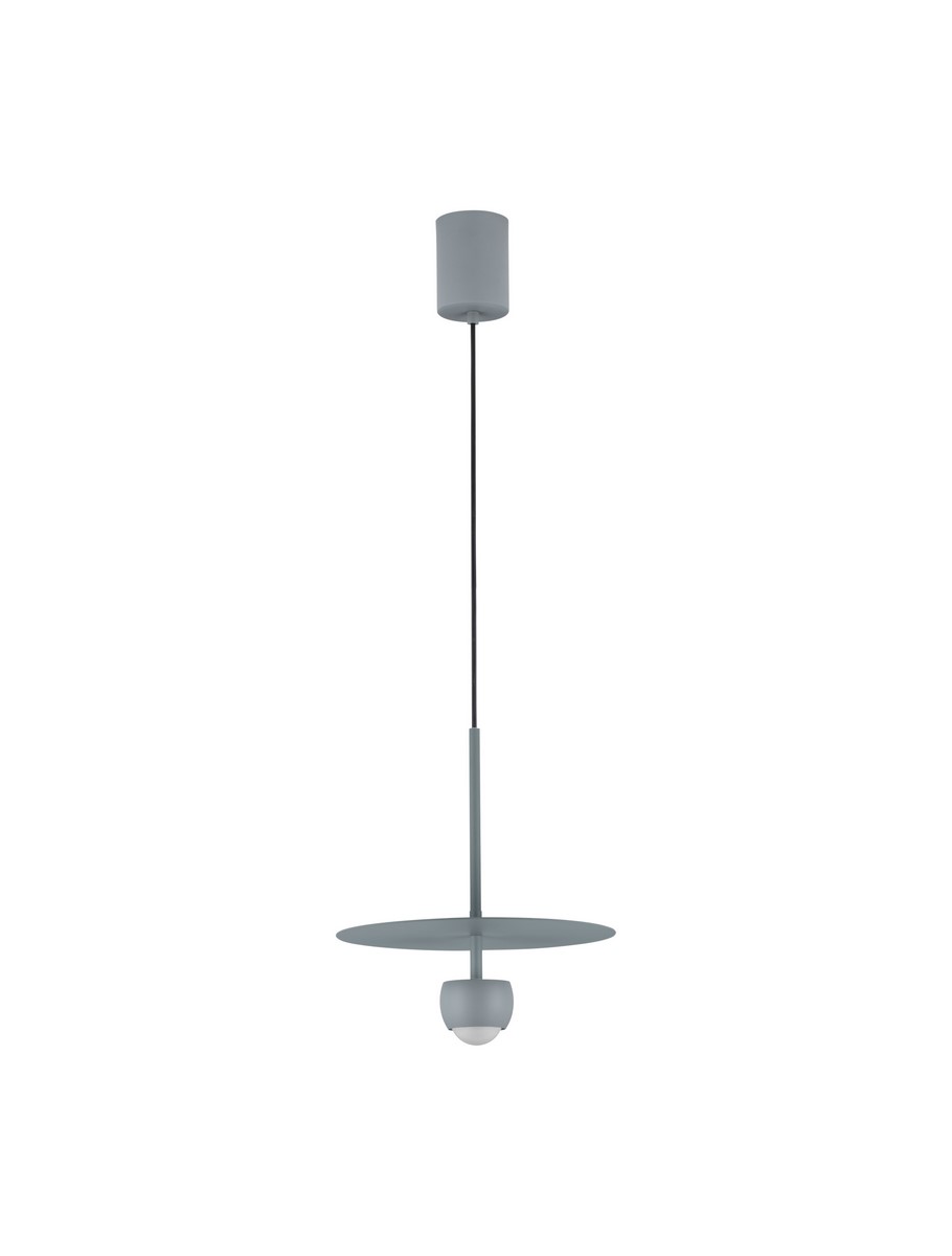 Luces Exclusivas BAILA Lampa Wisząca ø 30cm LED 8W 590lm 3000K aluminium/stal szary i odcienie szarości LE44536