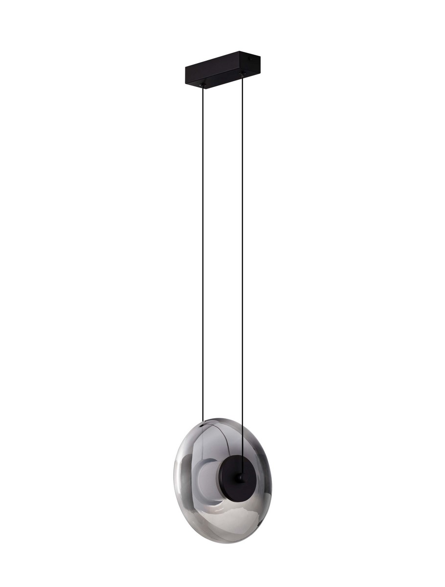 Luces Exclusivas HUACARAJE Lampa Wisząca LED 8W 221lm 3000K stal/aluminium czarny LE44827