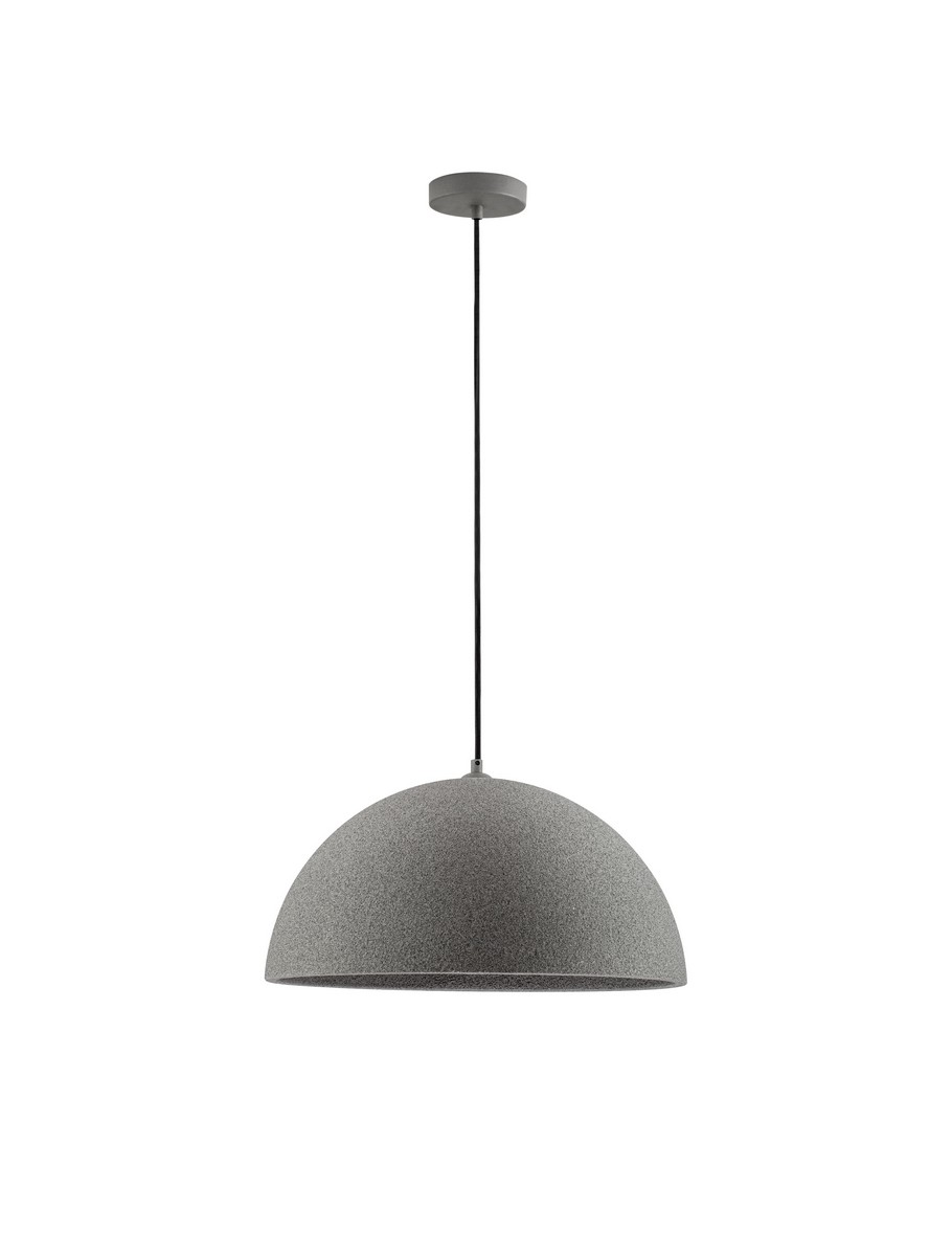 Luces Exclusivas NAVIRTA Lampa Wisząca ø 50cm E27 poliuretan/żywica szary i odcienie szarości LE45341