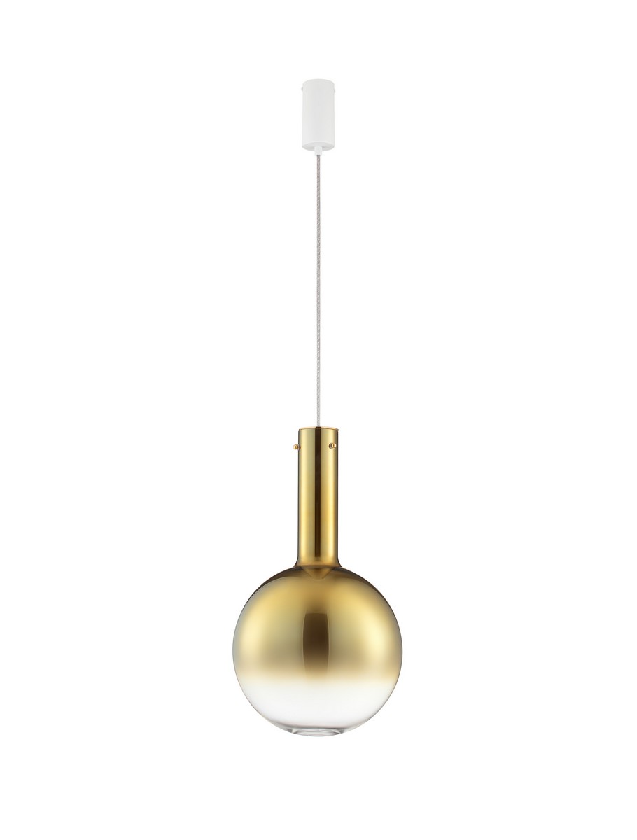 Luces Exclusivas TORCENA Lampa Wisząca ø 30cm LED 8W 400lm 3000K metal/szkło złoty i odcienie złota LE45185