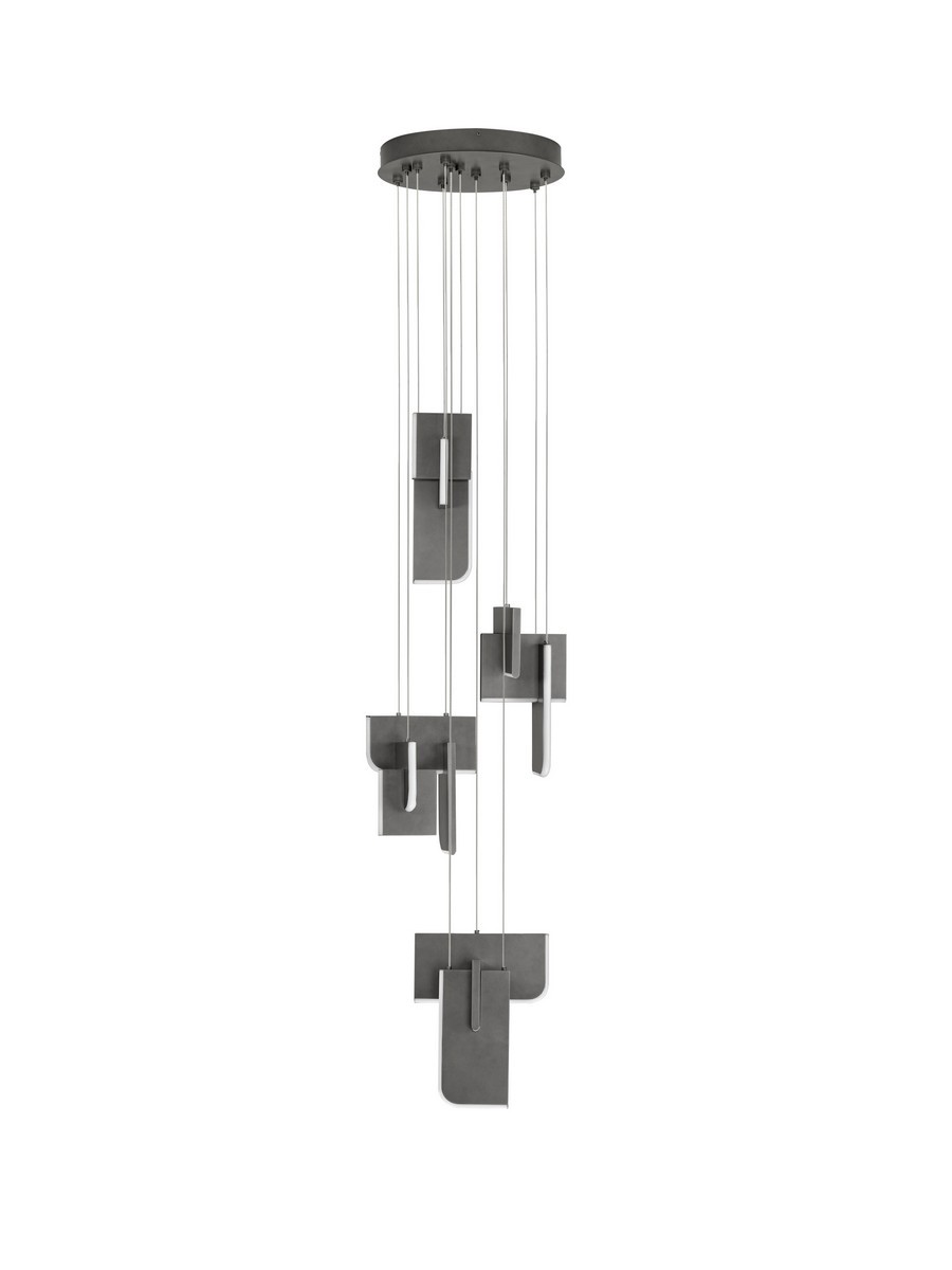 Luces Exclusivas ALBAIDA Lampa Wisząca LED 52W 2002lm 2700K metal/akryl szary i odcienie szarości LE45725