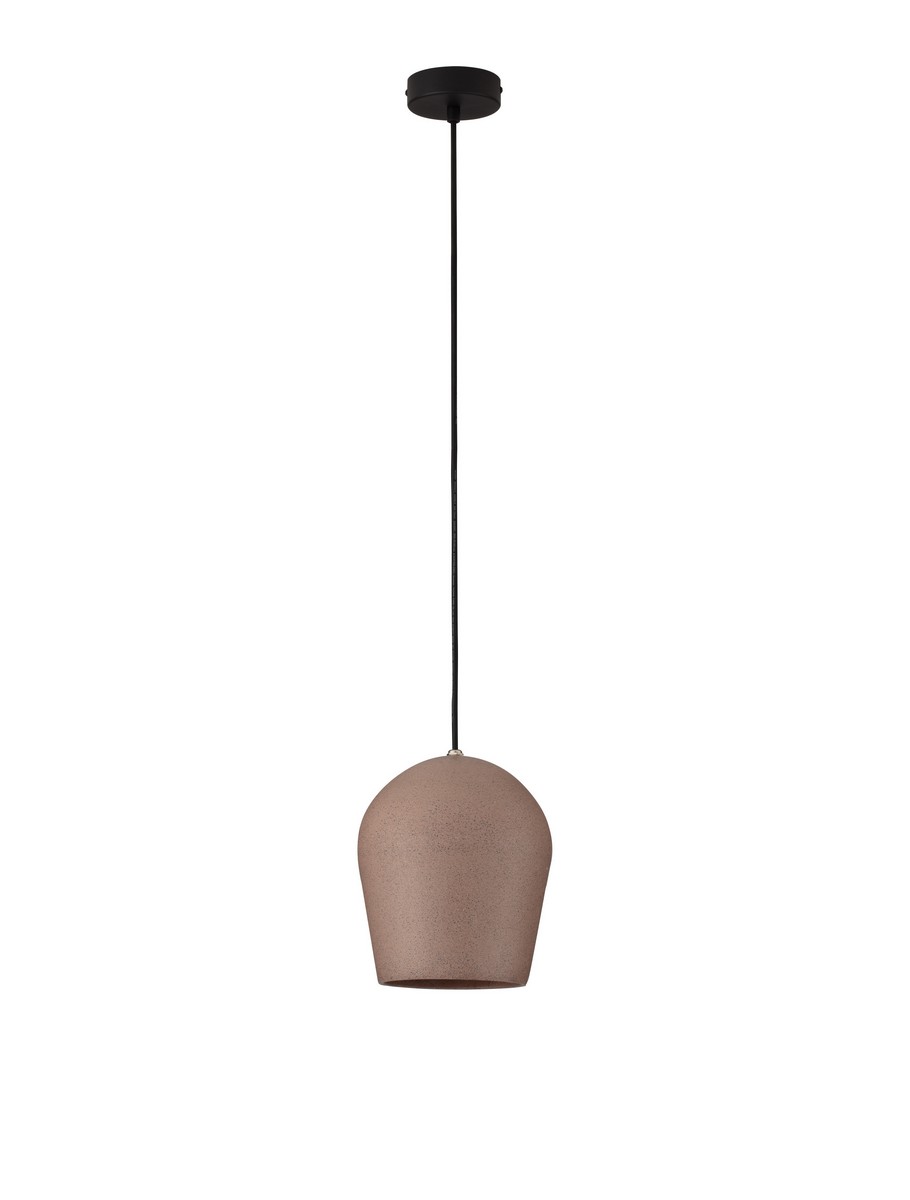 Luces Exclusivas PLONZIE Lampa Wisząca ø 20cm E27 beton czerwony LE45288
