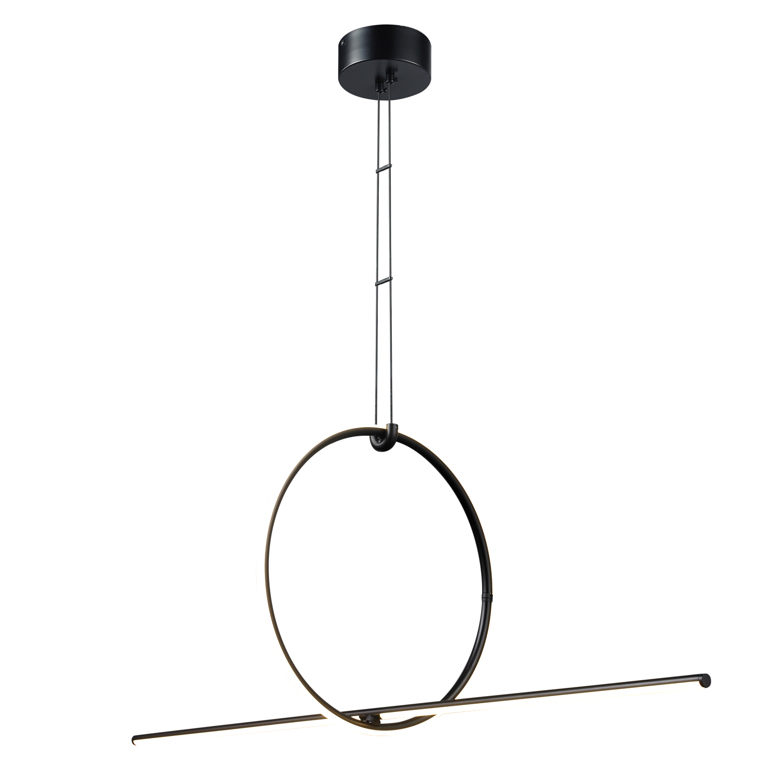 Step Into Design Lampa wisząca FORMA LED czarna 110 cm ST-10339P-A