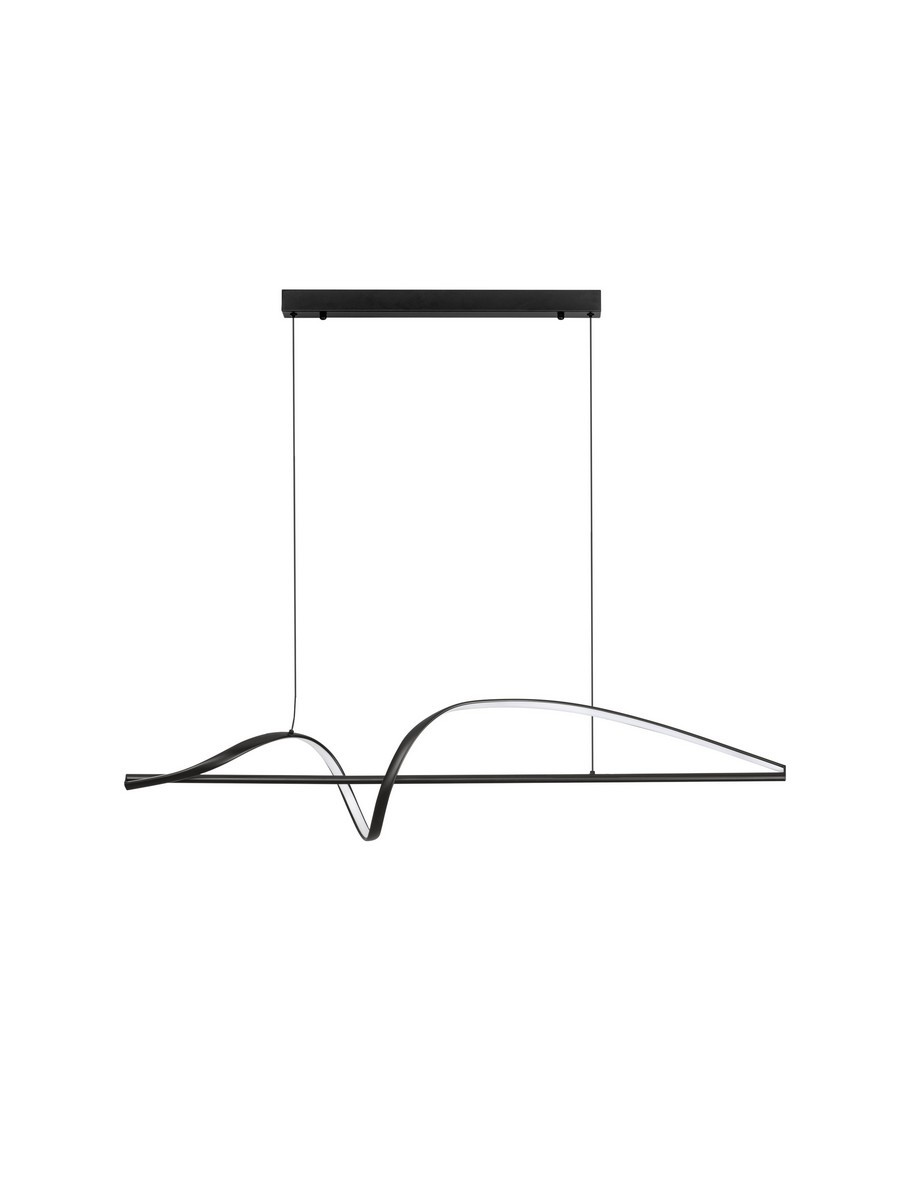 Luces Exclusivas BAEZA Lampa Wisząca LED 26W 1793lm 3000K aluminium/stal/akryl czarny LE45911