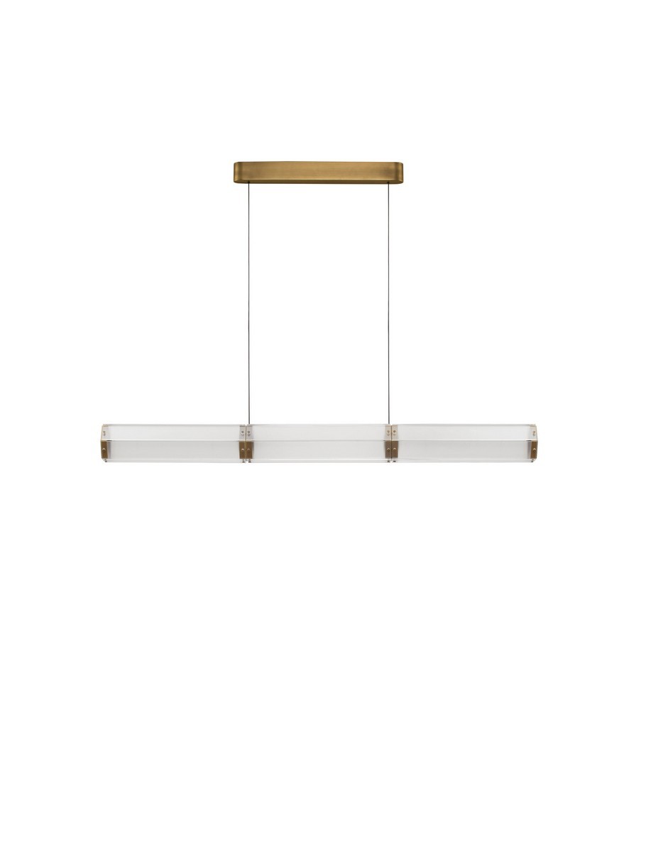Luces Exclusivas TORREV Lampa Wisząca LED 24W 1320lm 3000K stal/szkło złoty i odcienie złota LE46200