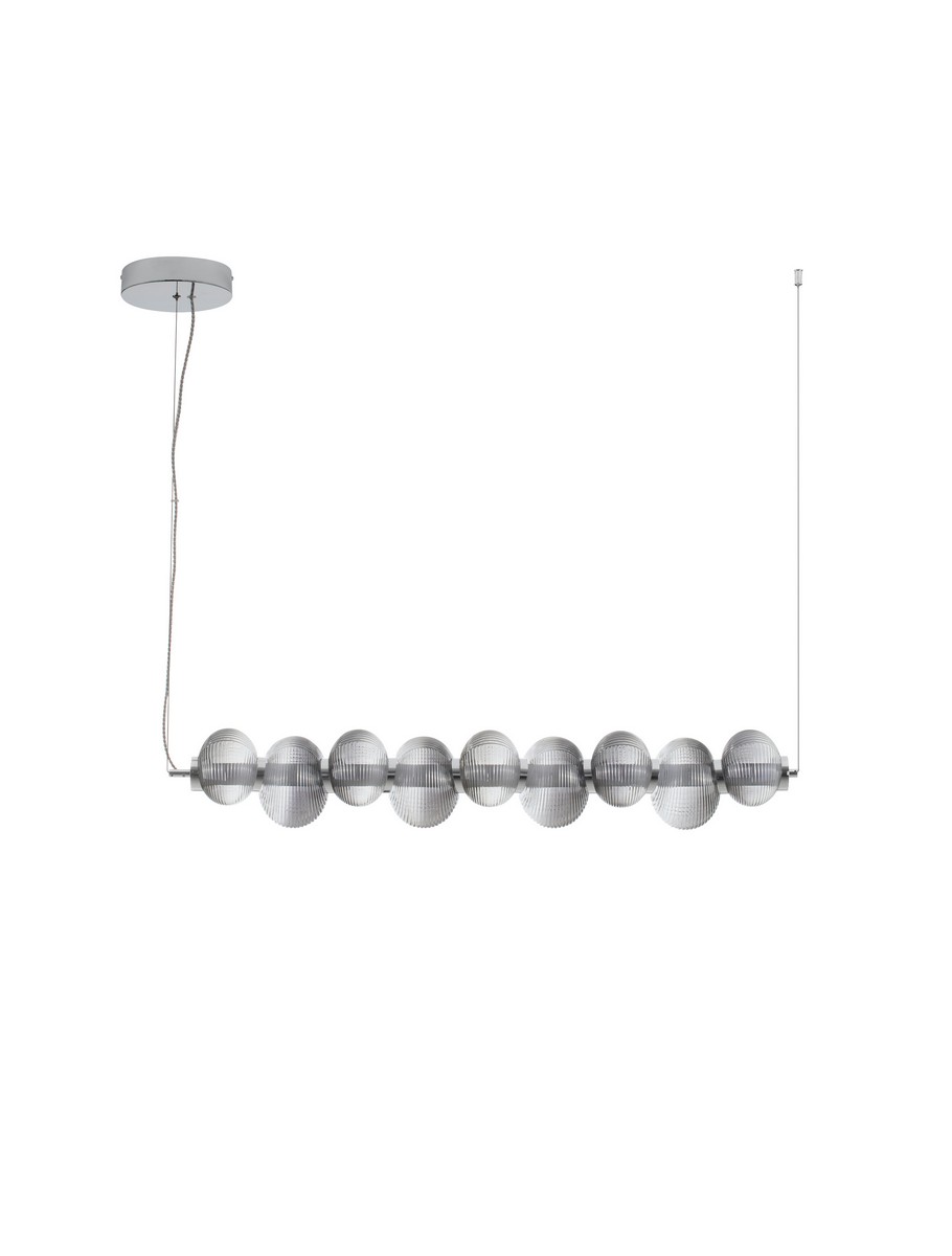Luces Exclusivas TANVERA Lampa Wisząca LED 30W 1500lm 3000K metal/szkło szary i odcienie szarości LE45209