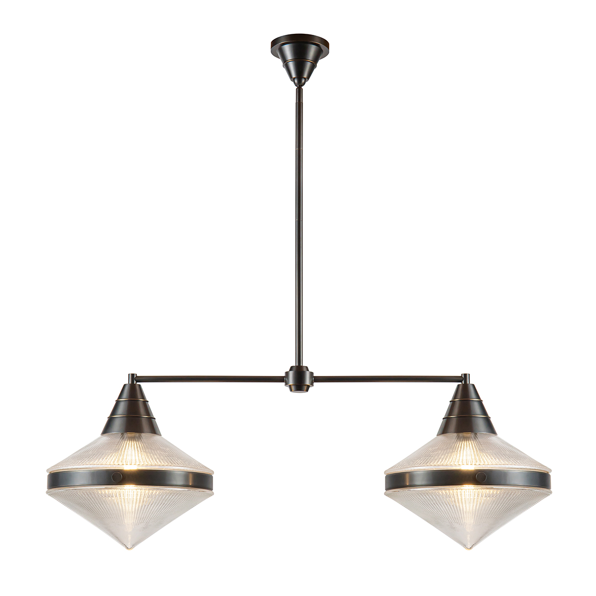 Quintiesse Lampa wyspowa Willard 2 źródła światła Miejski brąz Elstead Lighting QN-WILLARD-LP2-UBZ-PG