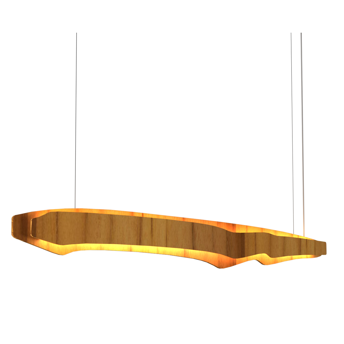 Quintiesse Duża lampa wyspowa LED Horizon Elstead Lighting QN-HORIZON-LED-LP-140-TEAK