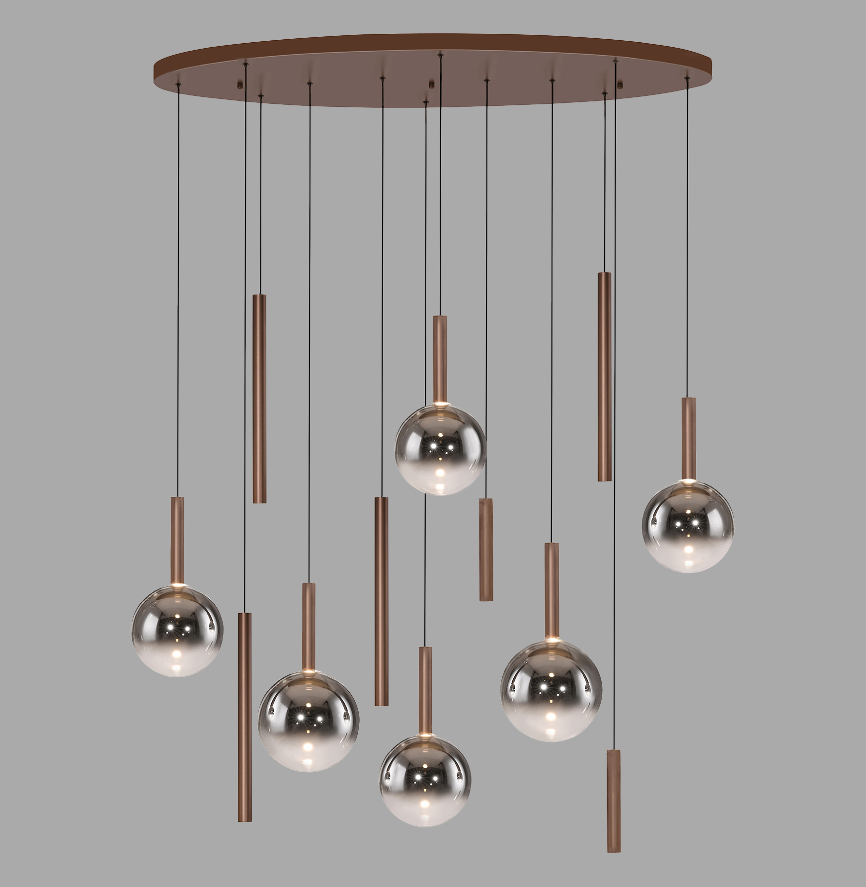 Paul Neuhaus Bowl Lampa Wisząca Brązowa 2288-23