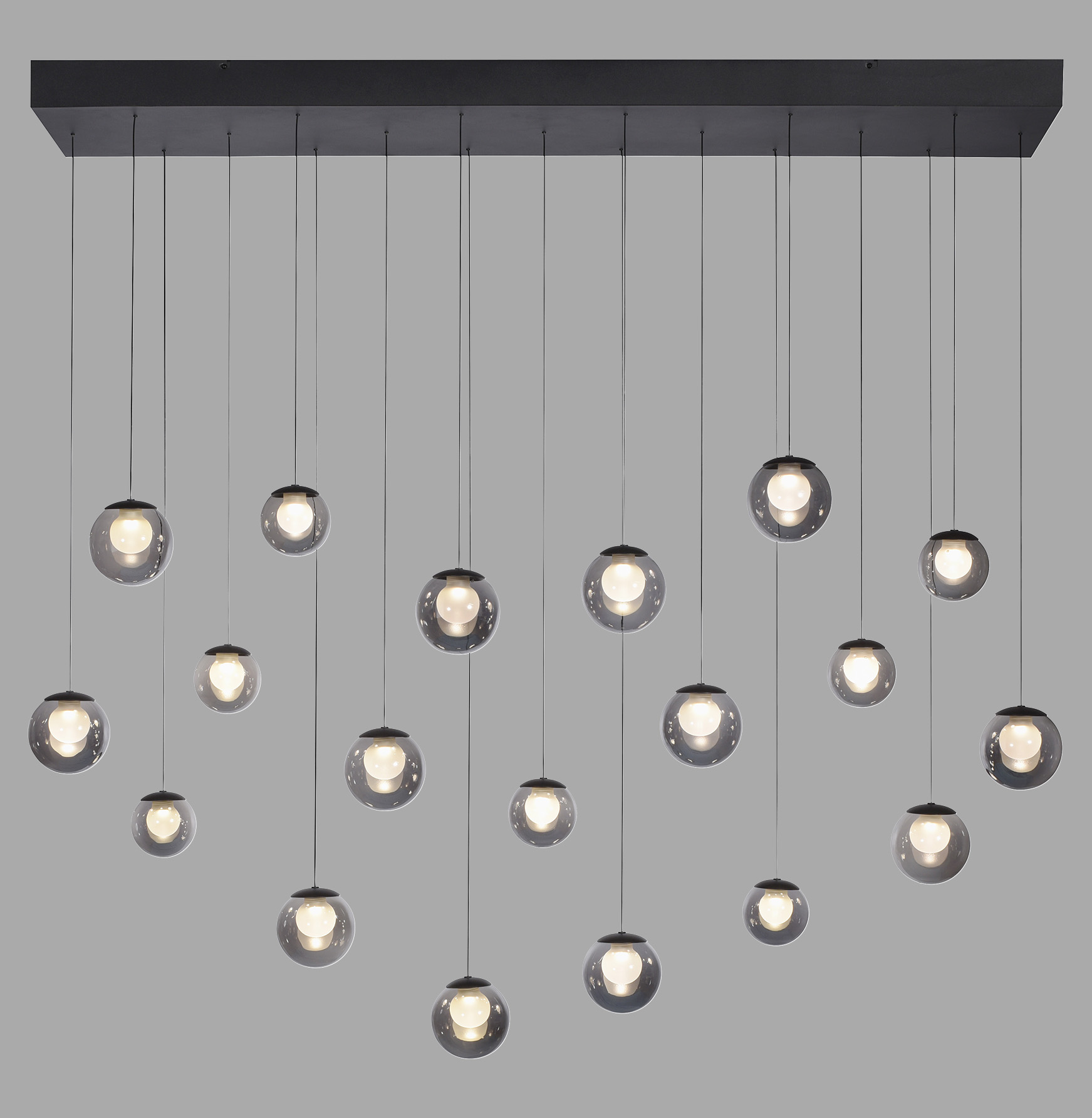 Paul Neuhaus Pure Popup Lampa Wisząca Szara 2589-15